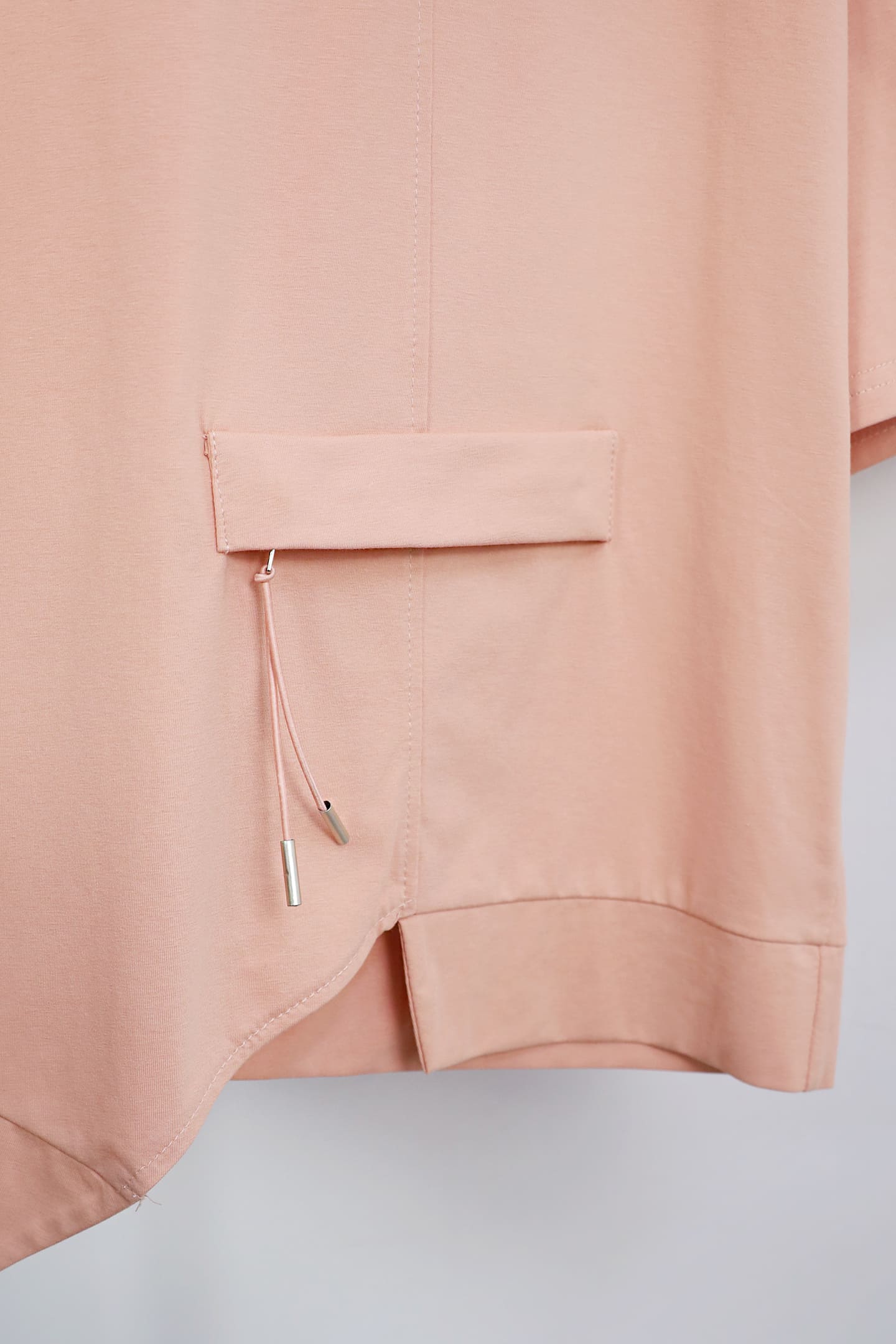 Easy By TE - Fumika Pocket Top in Peach Pink