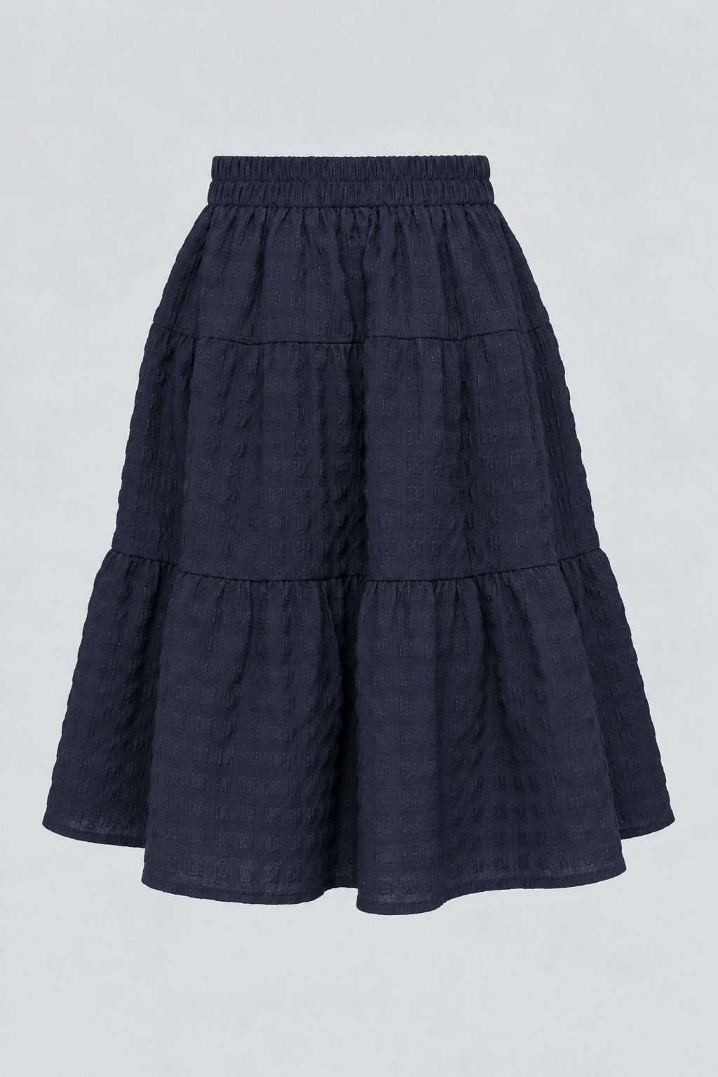 PO - Gem 2 in 1 Blue Textured Top and Skirt Set