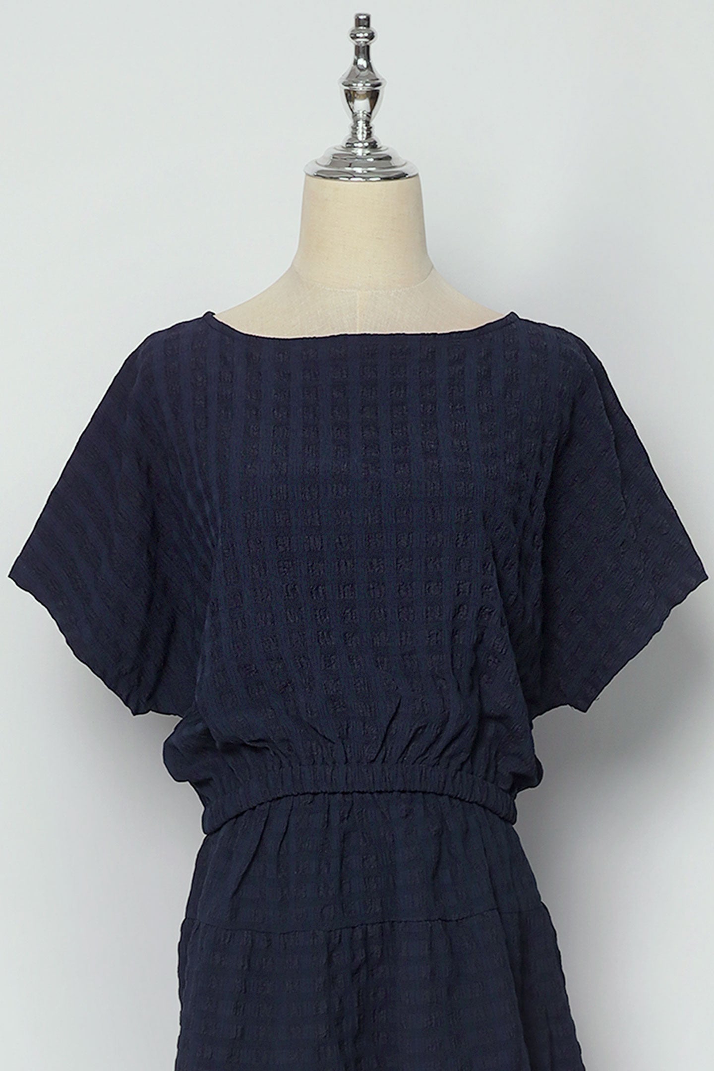 PO - Gem 2 in 1 Blue Textured Top and Skirt Set