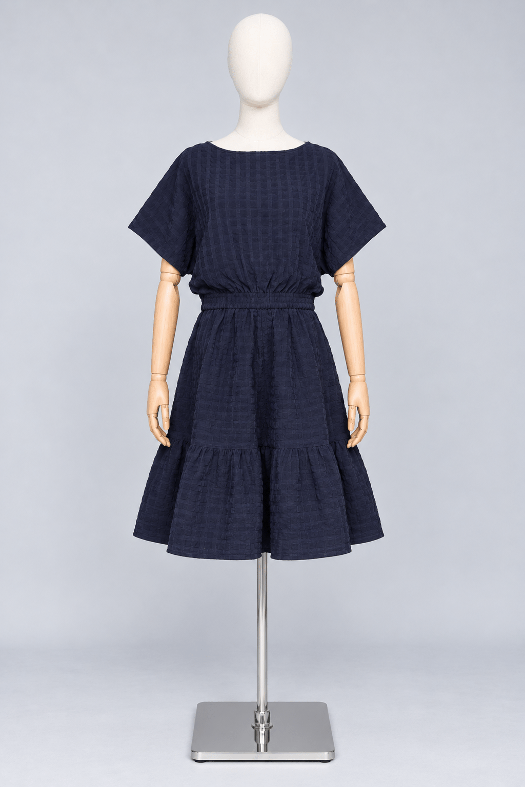 PO - Gem 2 in 1 Blue Textured Top and Skirt Set
