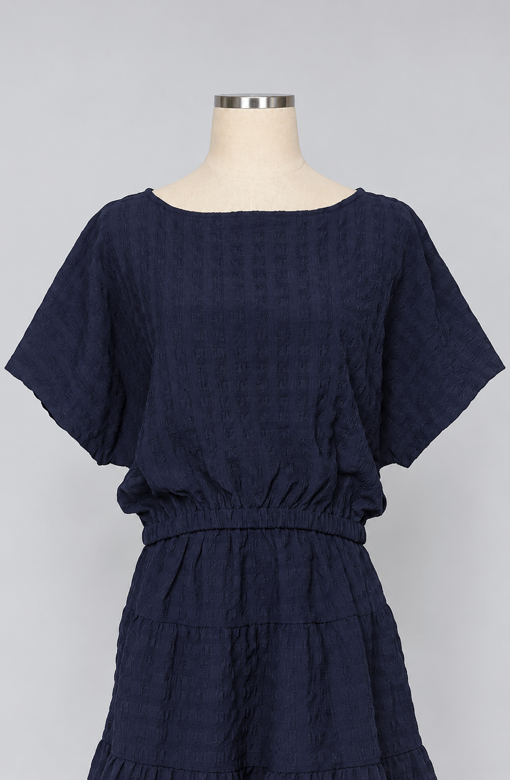 PO - Gem 2 in 1 Blue Textured Top and Skirt Set