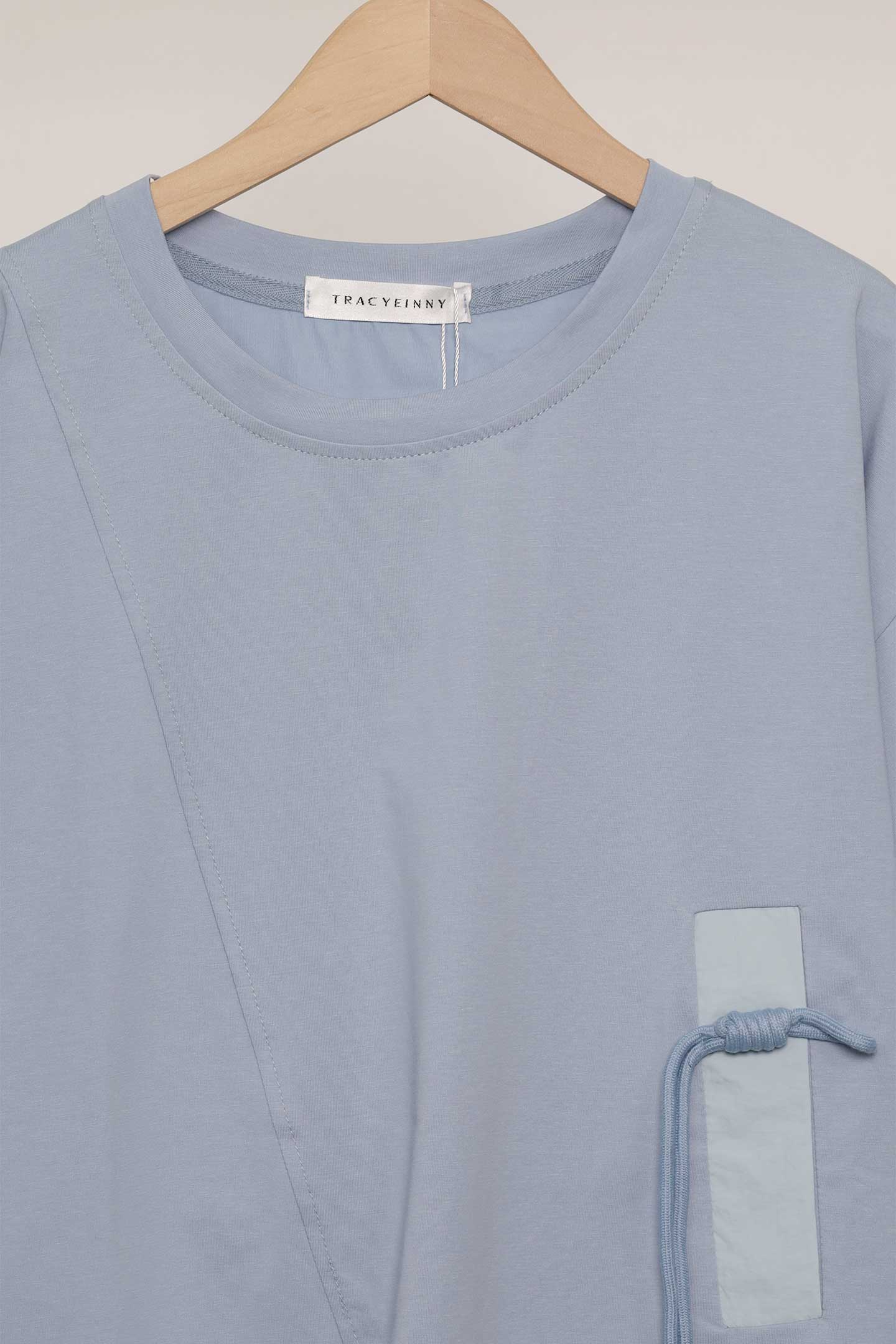 Easy By TE - Germaine Rope Tie Top in Blue