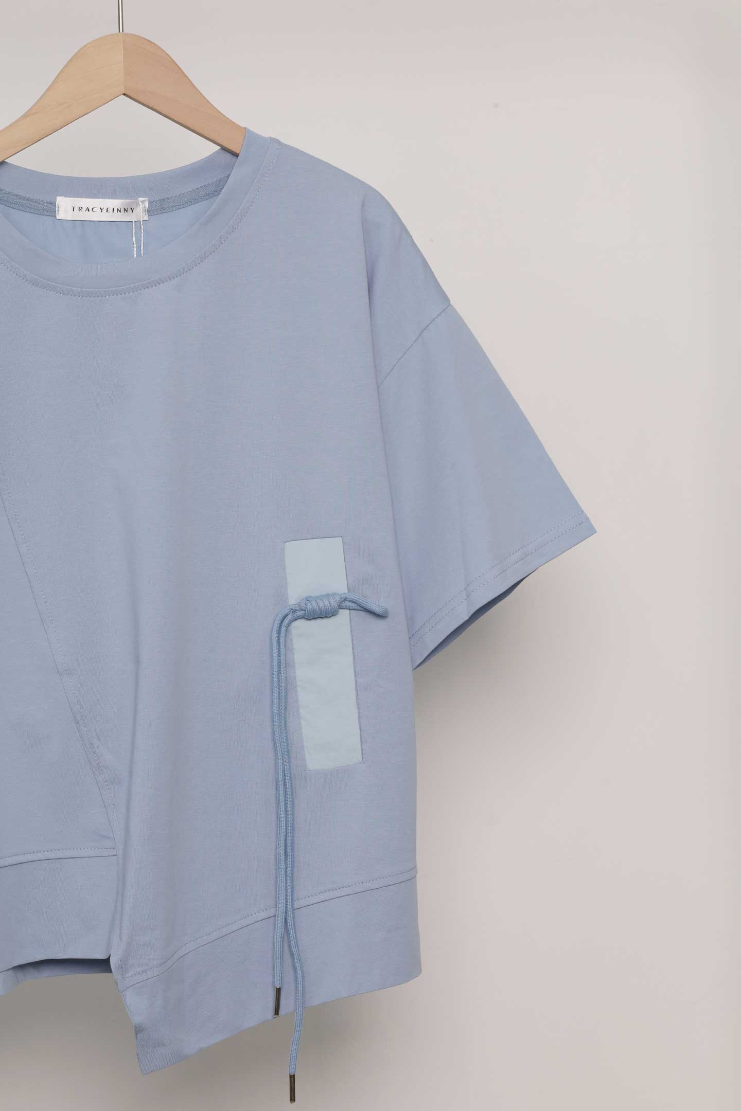 Easy By TE - Germaine Rope Tie Top in Blue
