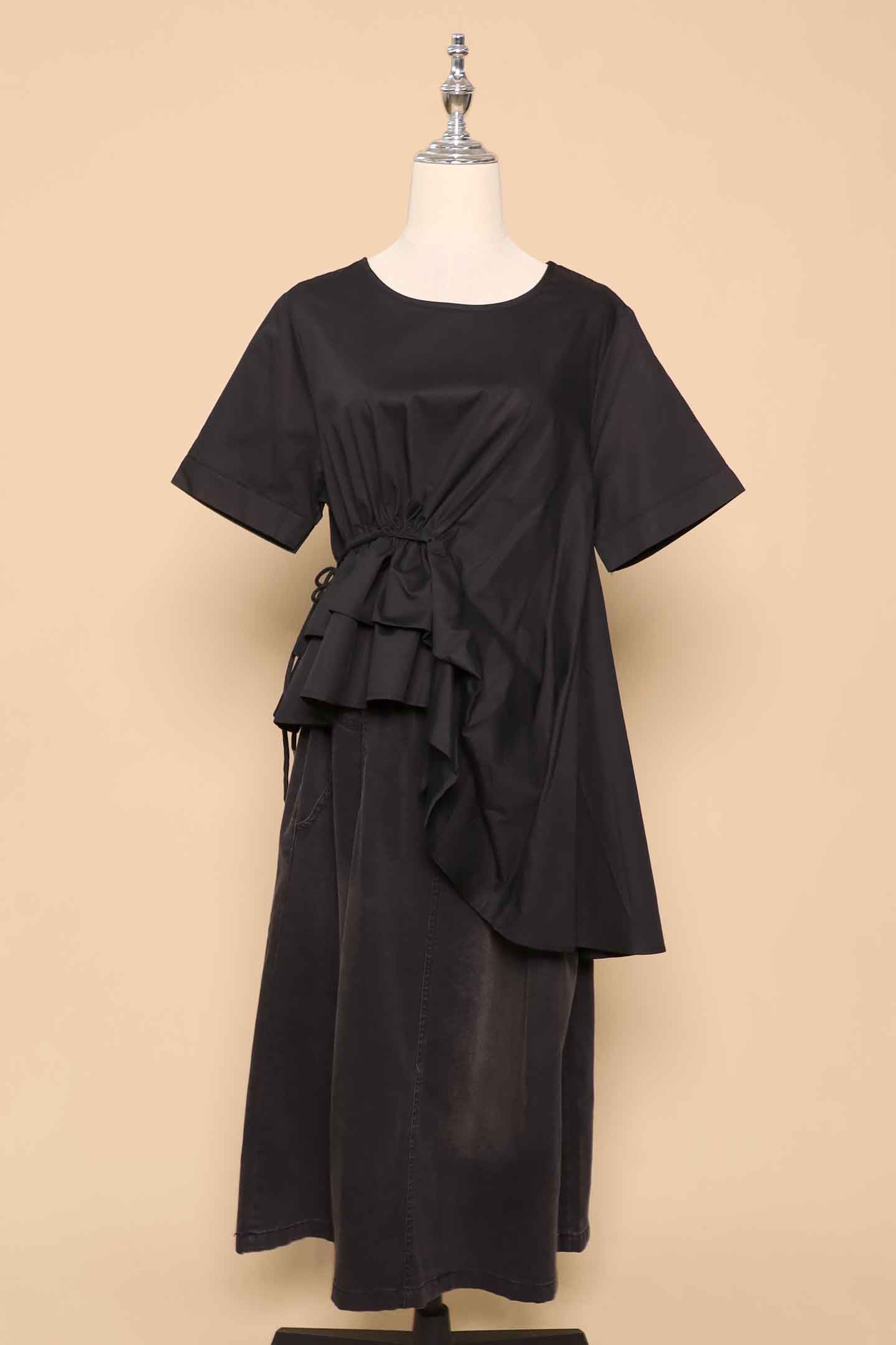 PO - Gia Asymmetrical Top in Black