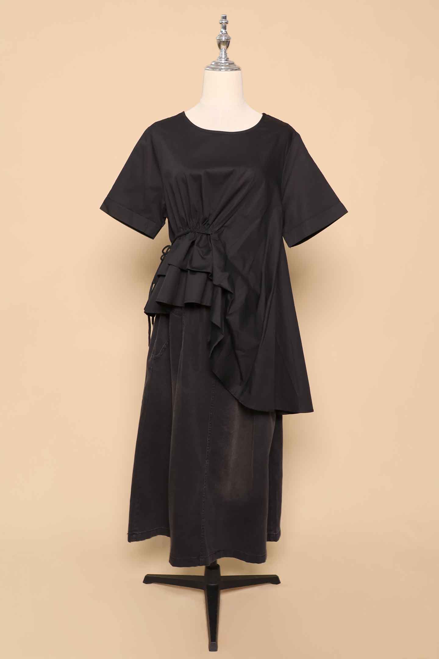 PO - Gia Asymmetrical Top in Black