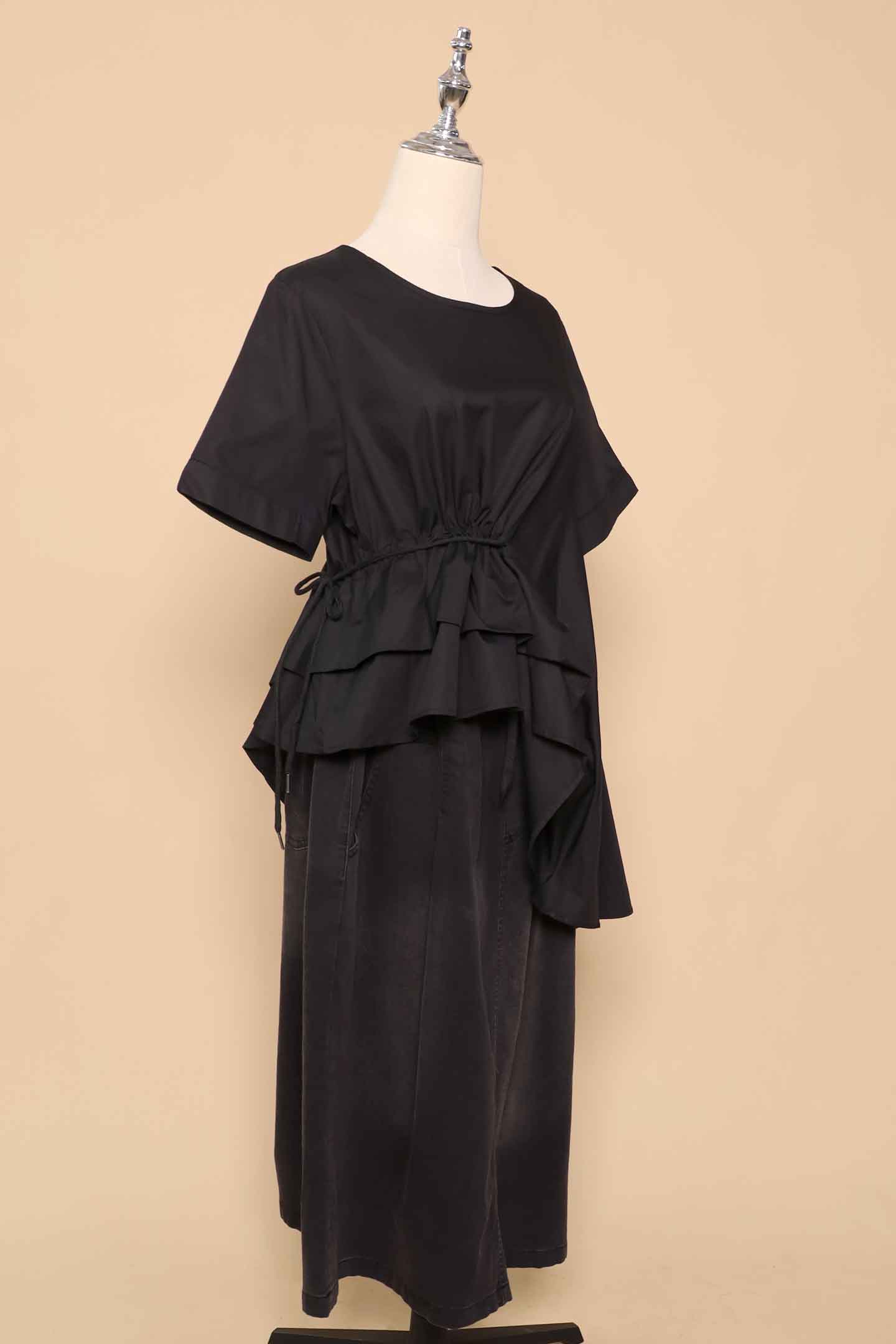 PO - Gia Asymmetrical Top in Black