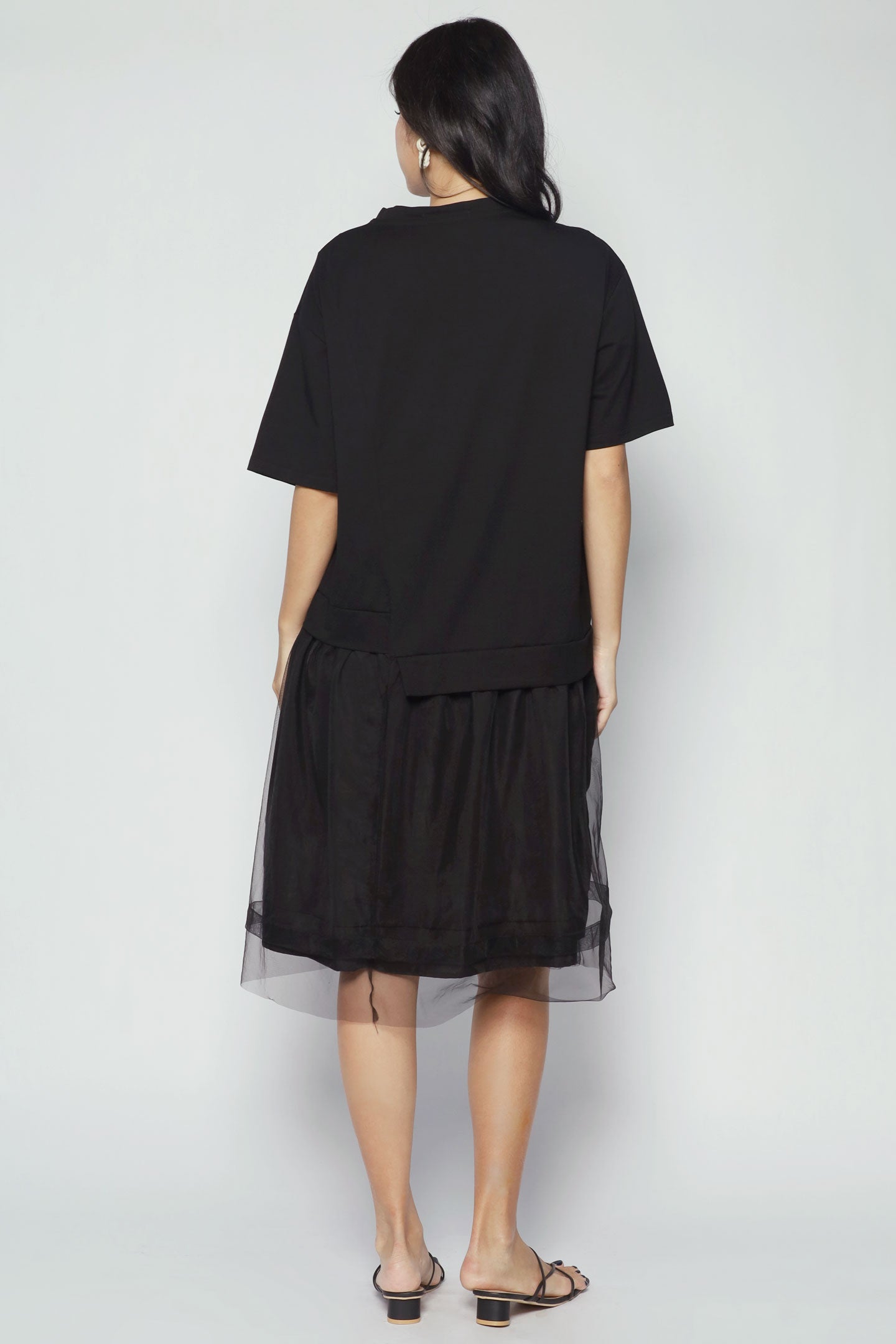 Gilyn Mesh Dress in Black