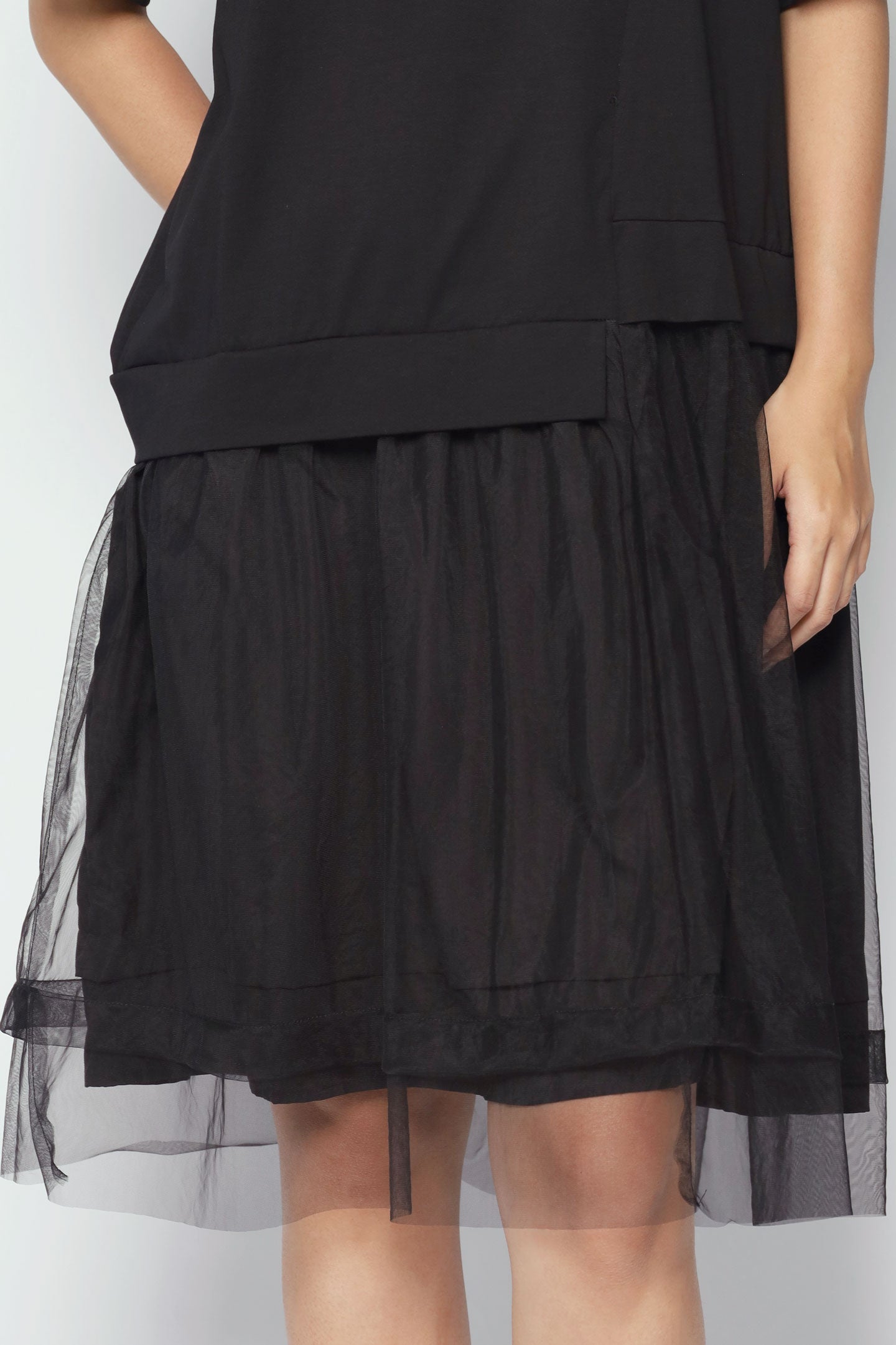 Gilyn Mesh Dress in Black