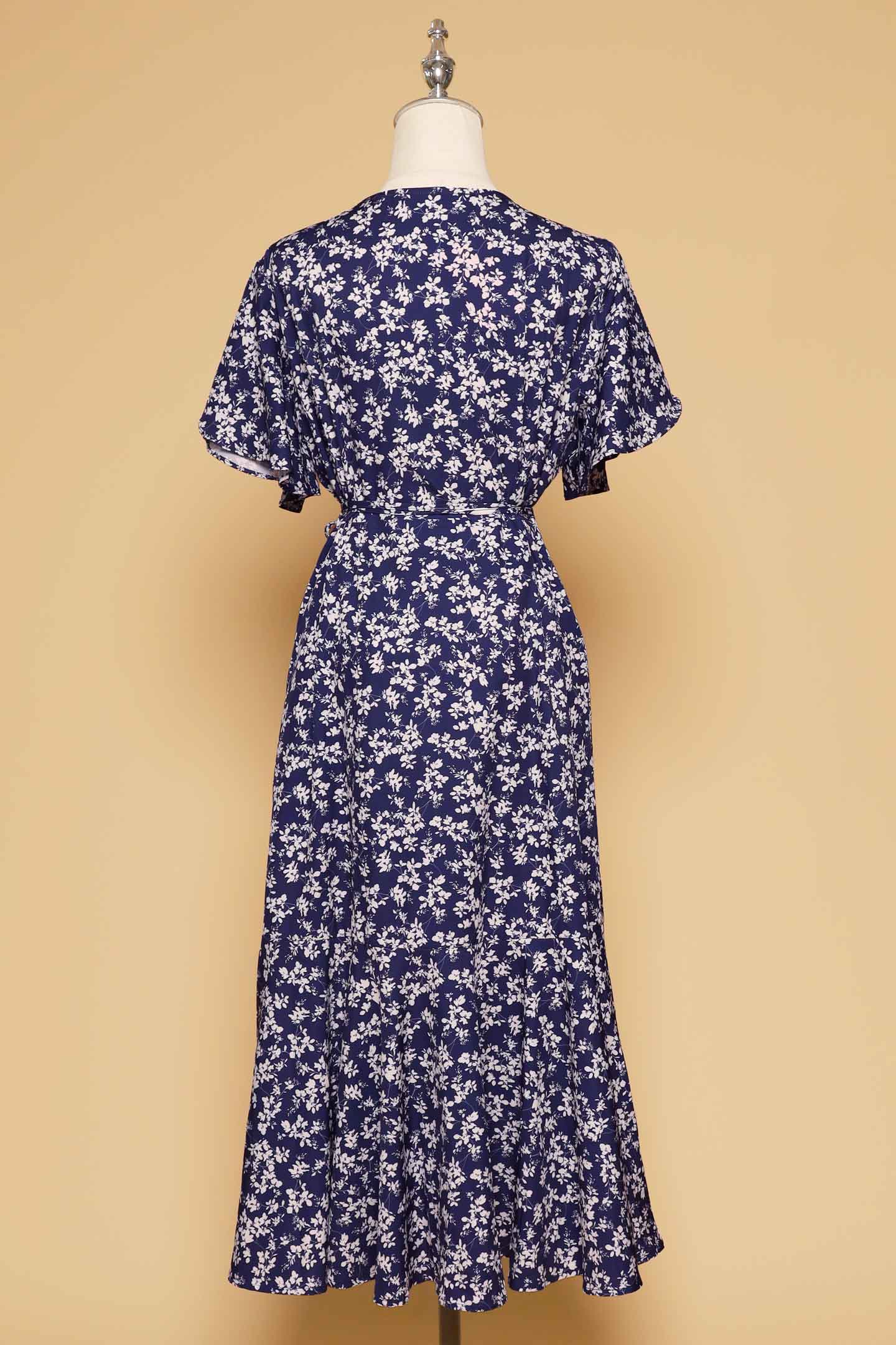PO - Ginnie Dress in Blue Dream Garden
