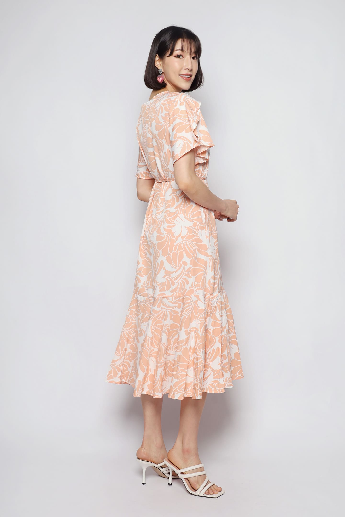 Ginnie Dress in Peach Blossom