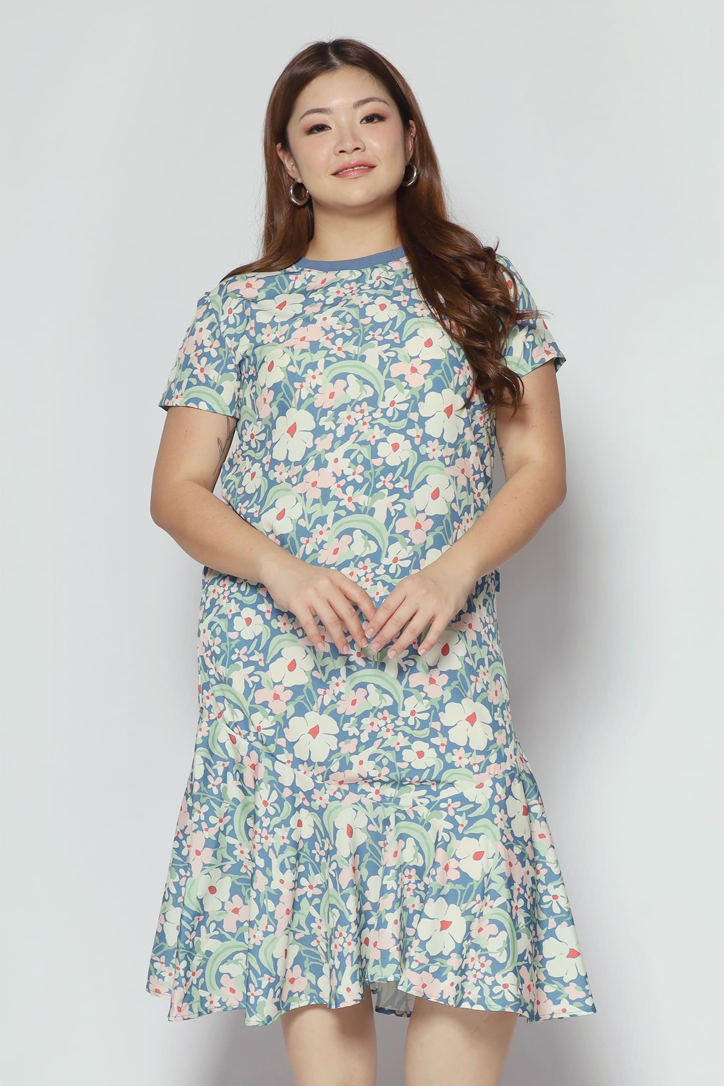 Gisele Dress in Blue Posy