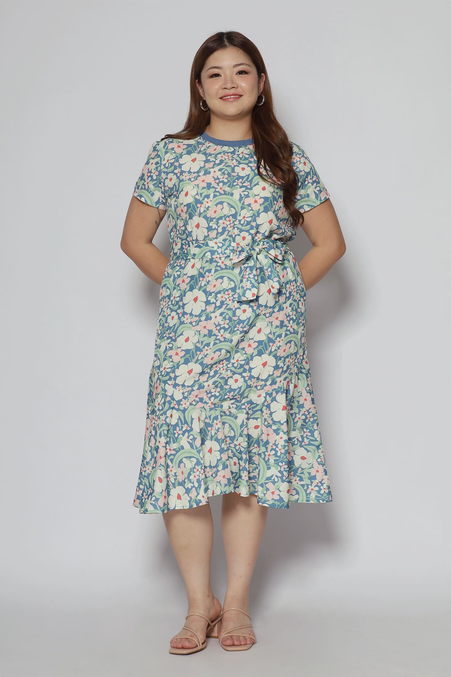 Gisele Dress in Blue Posy