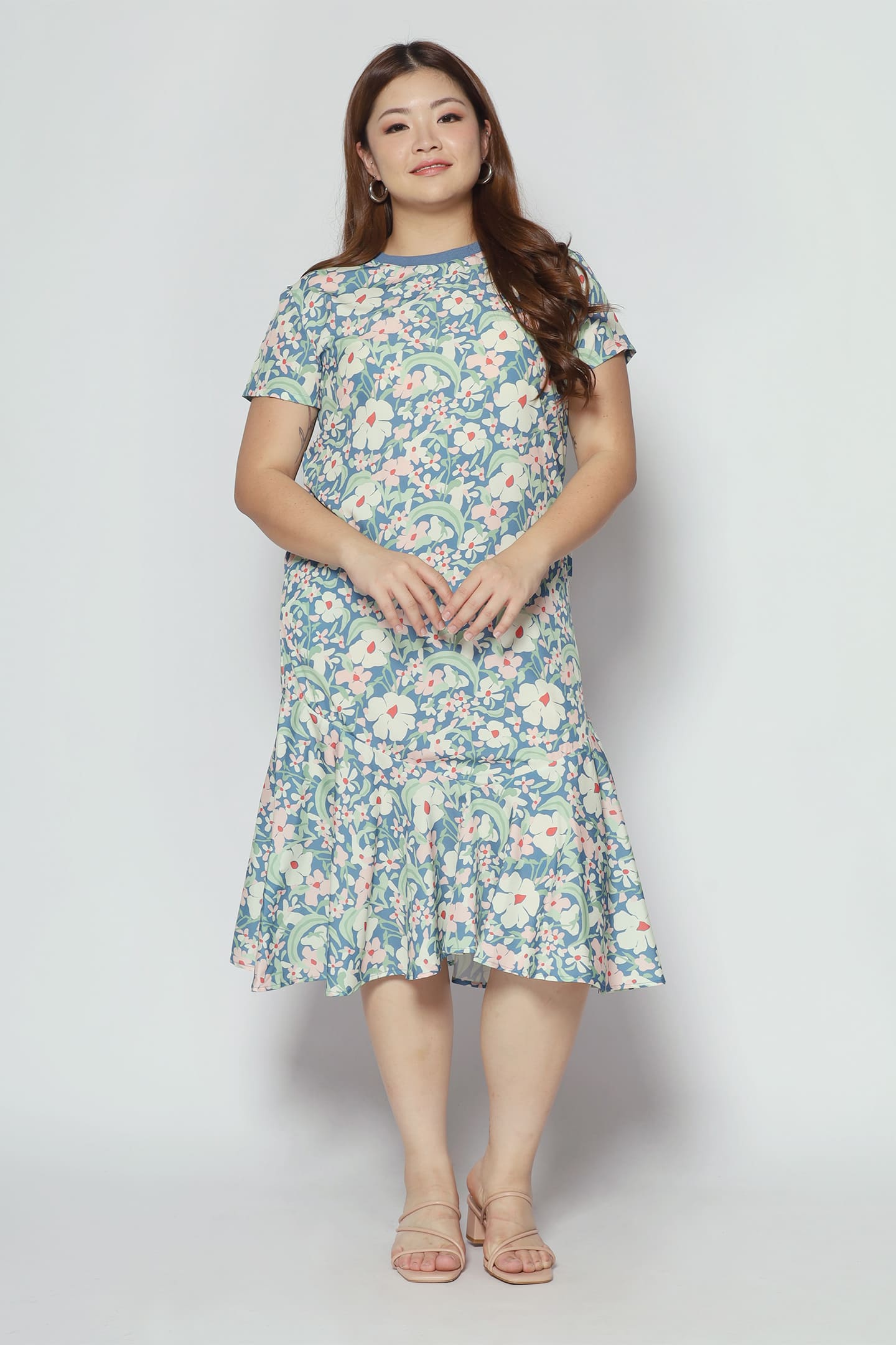 Gisele Dress in Blue Posy