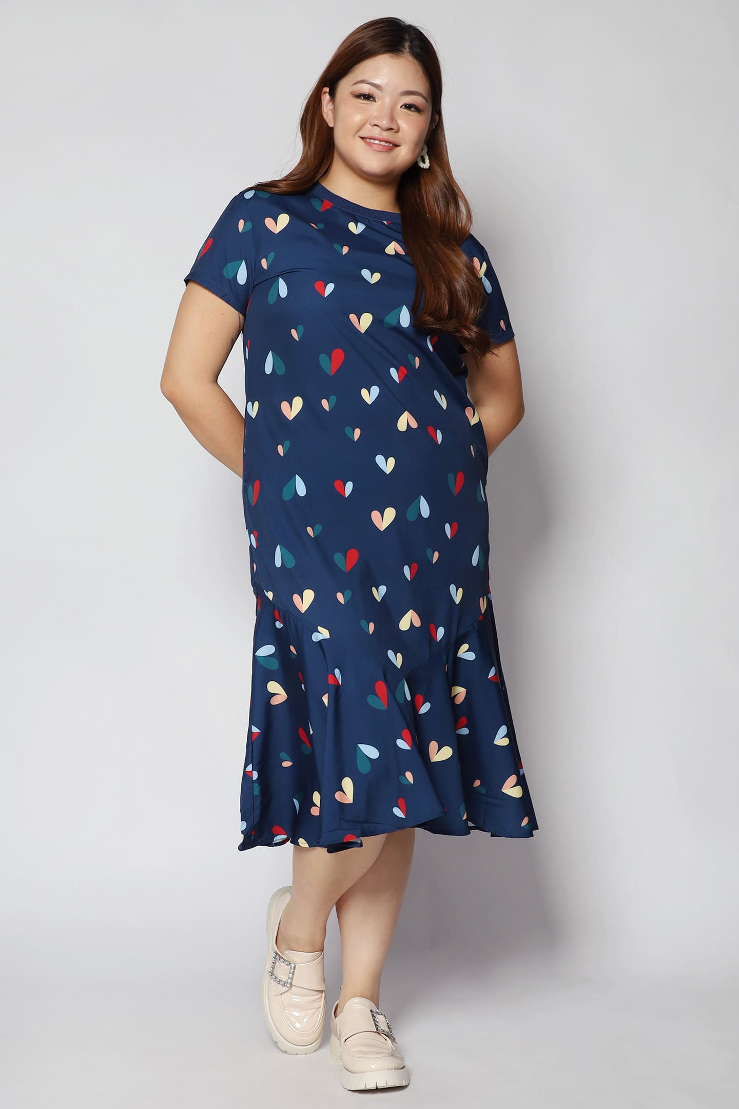 Backorders Gisele Dress in Hearts