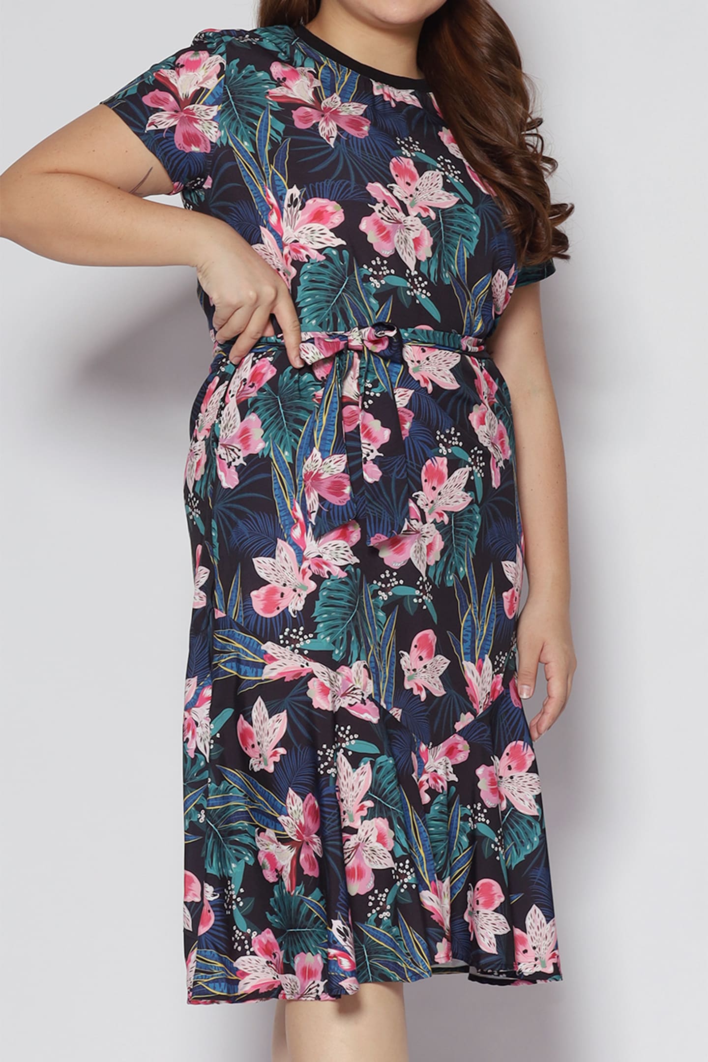 Gisele Dress in Hibiscus