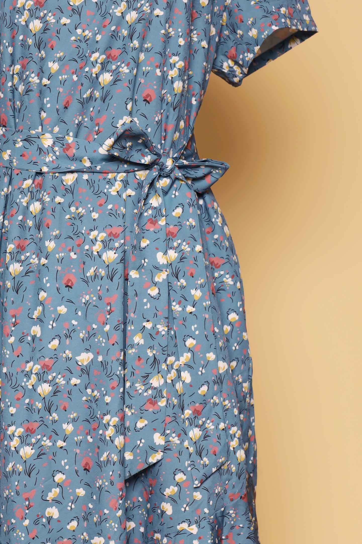 Gisele Dress in Thriving Blue Floral