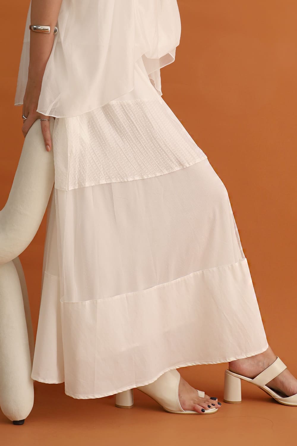 CHOSEN - Gojo Mesh Pants in White
