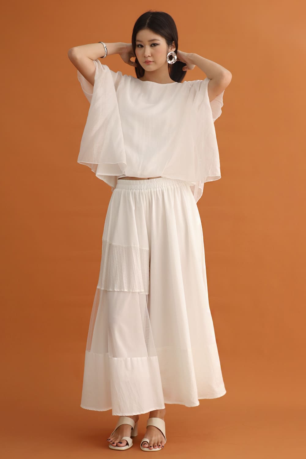 CHOSEN - Gojo Mesh Pants in White