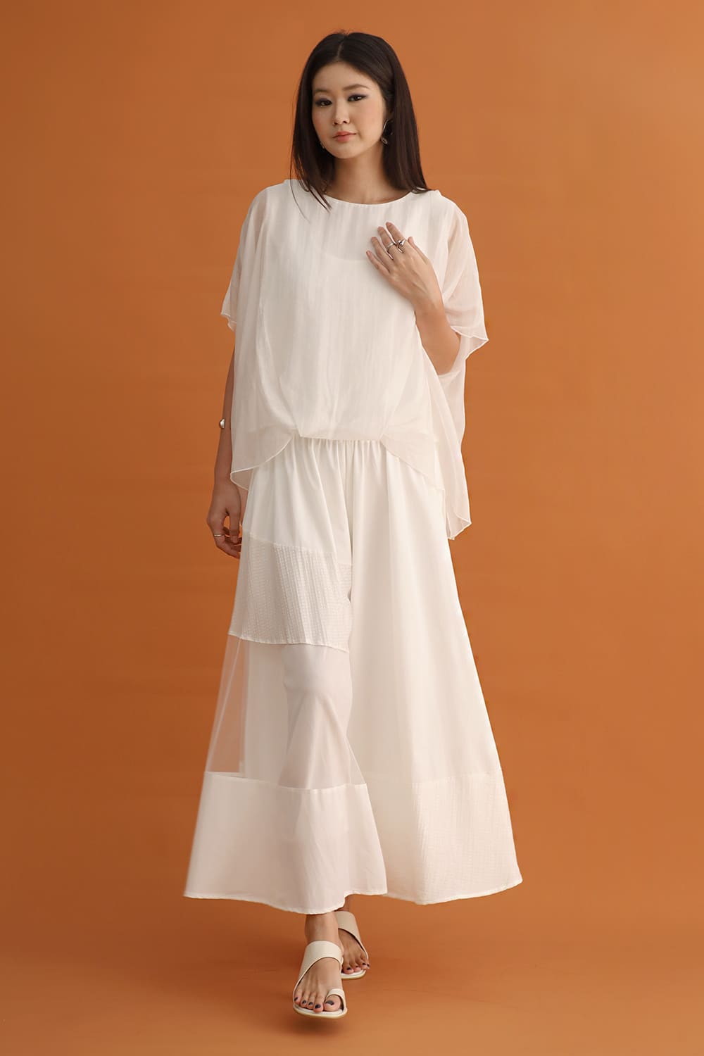 CHOSEN - Gojo Mesh Pants in White