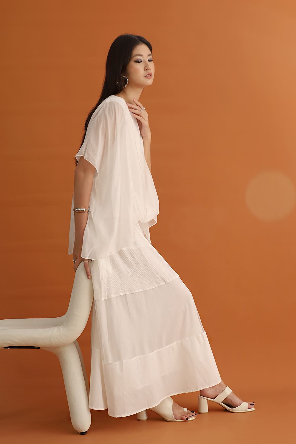 CHOSEN - Gojo Mesh Pants in White