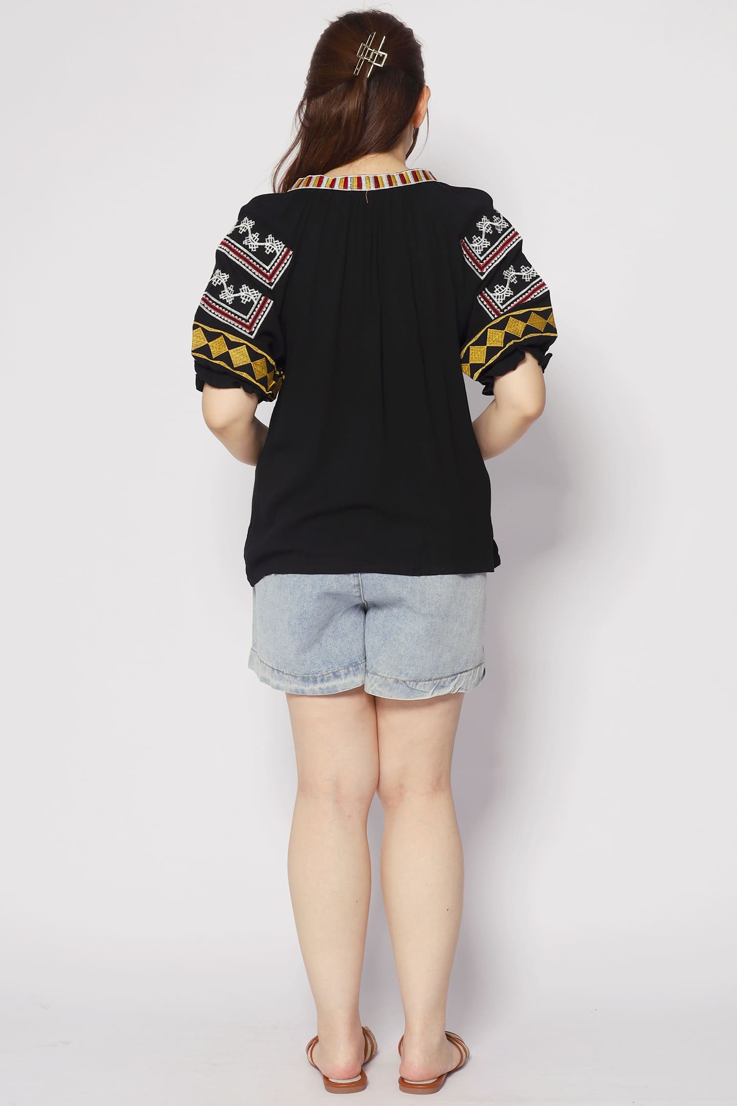 Hallie Boho Embroidered Top
