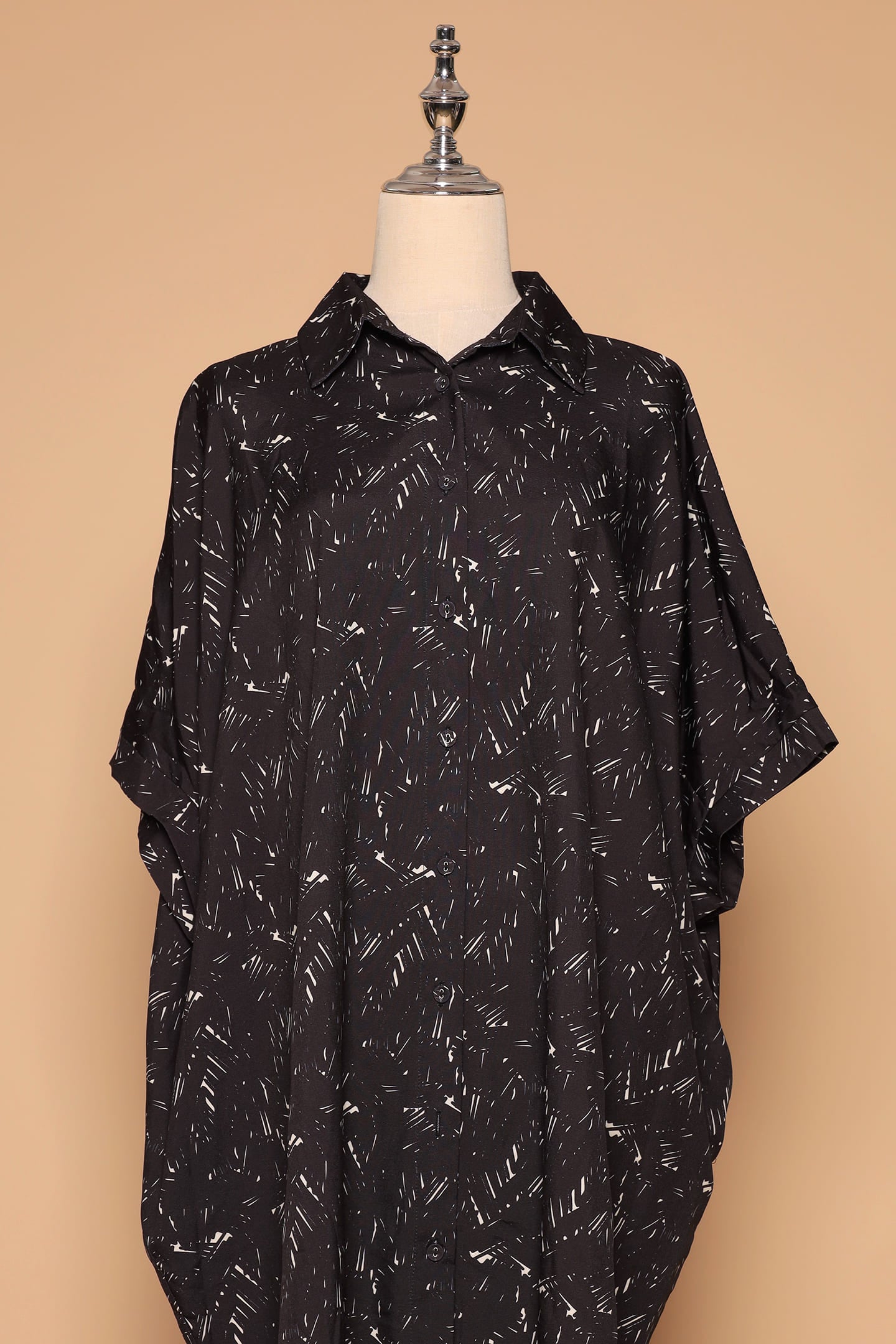 PO - Hanhan Shirt Dress in Black Chalk