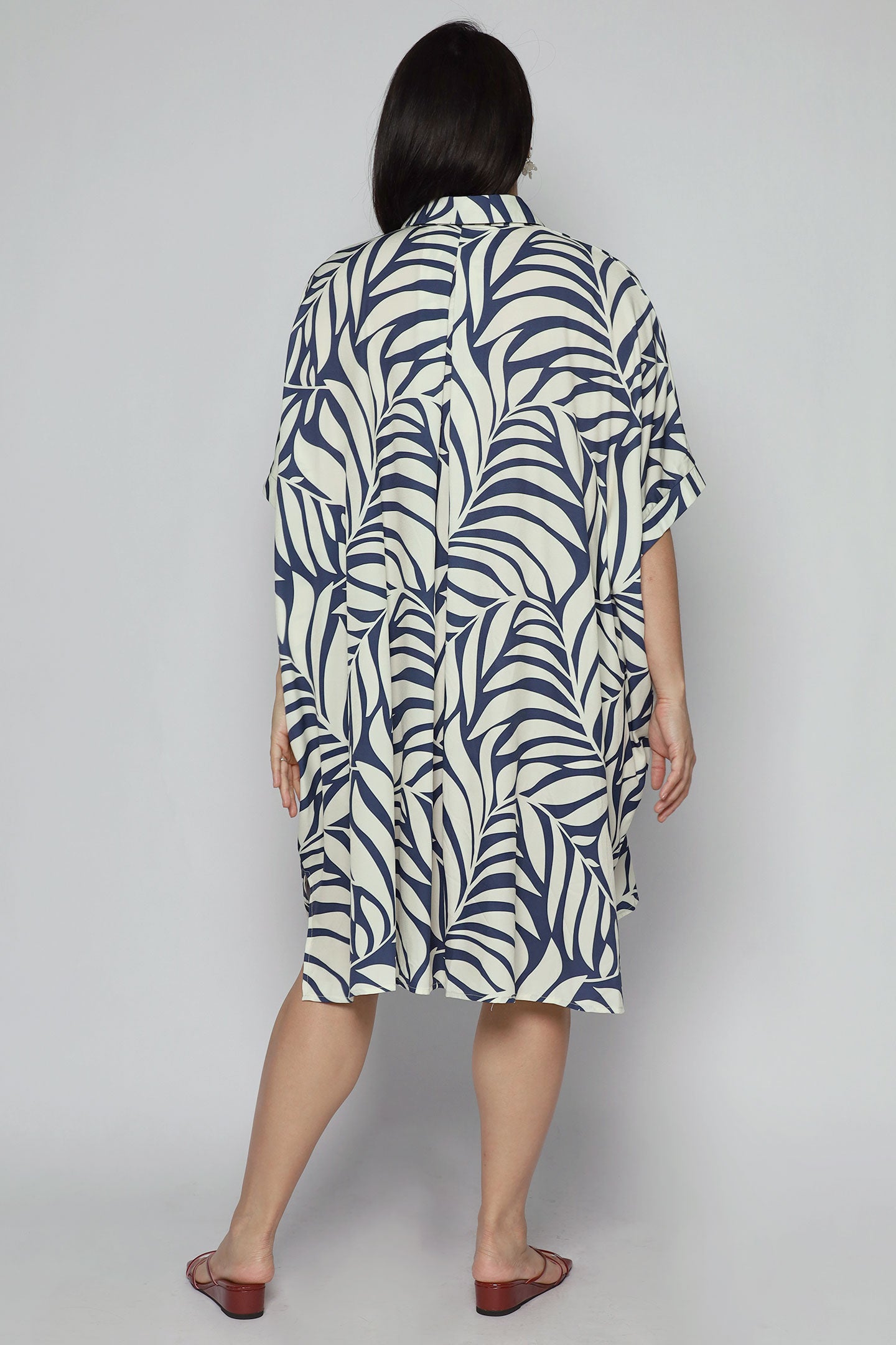 Hanhan Shirt Dress in Botanique Fern