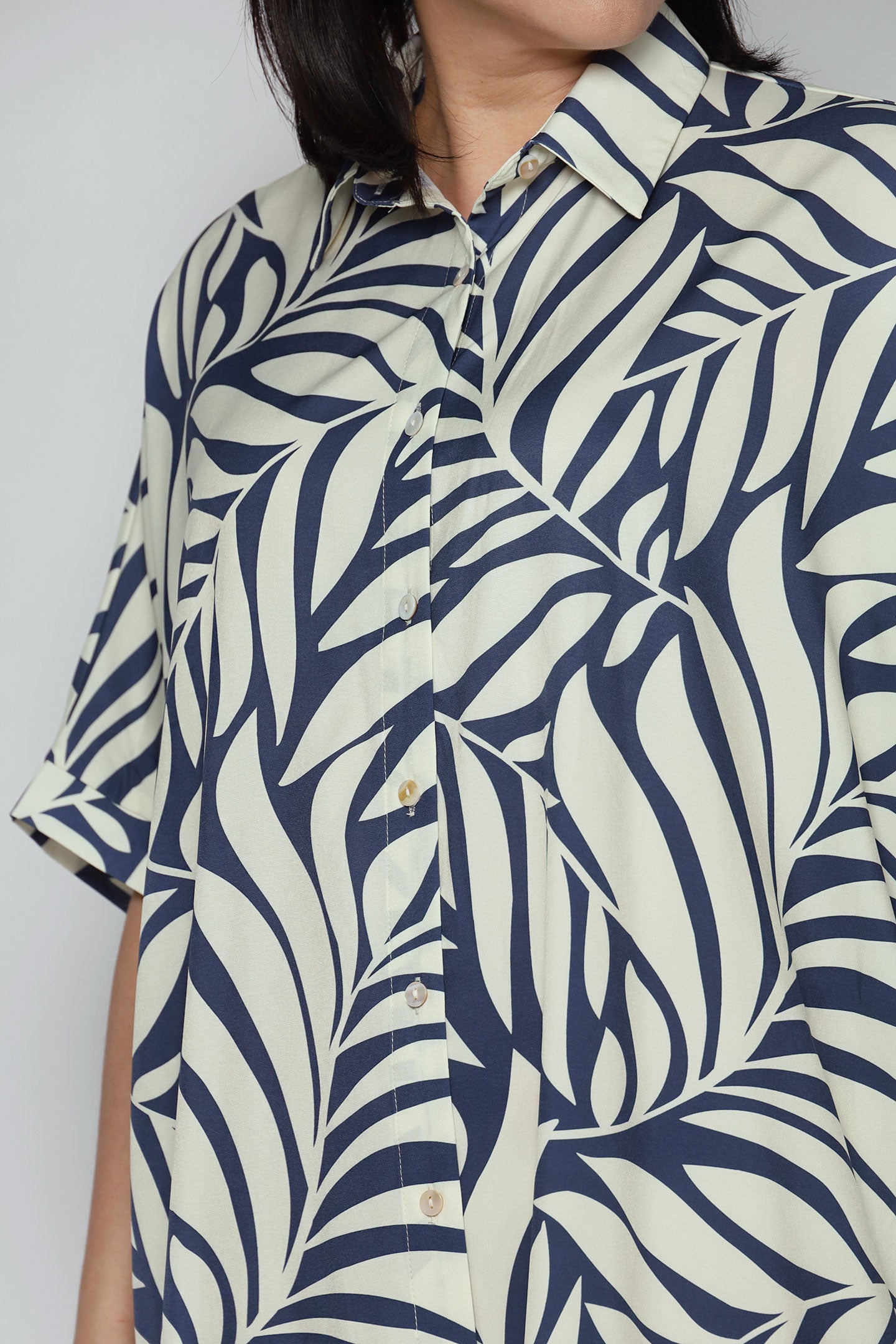 Hanhan Shirt Dress in Botanique Fern