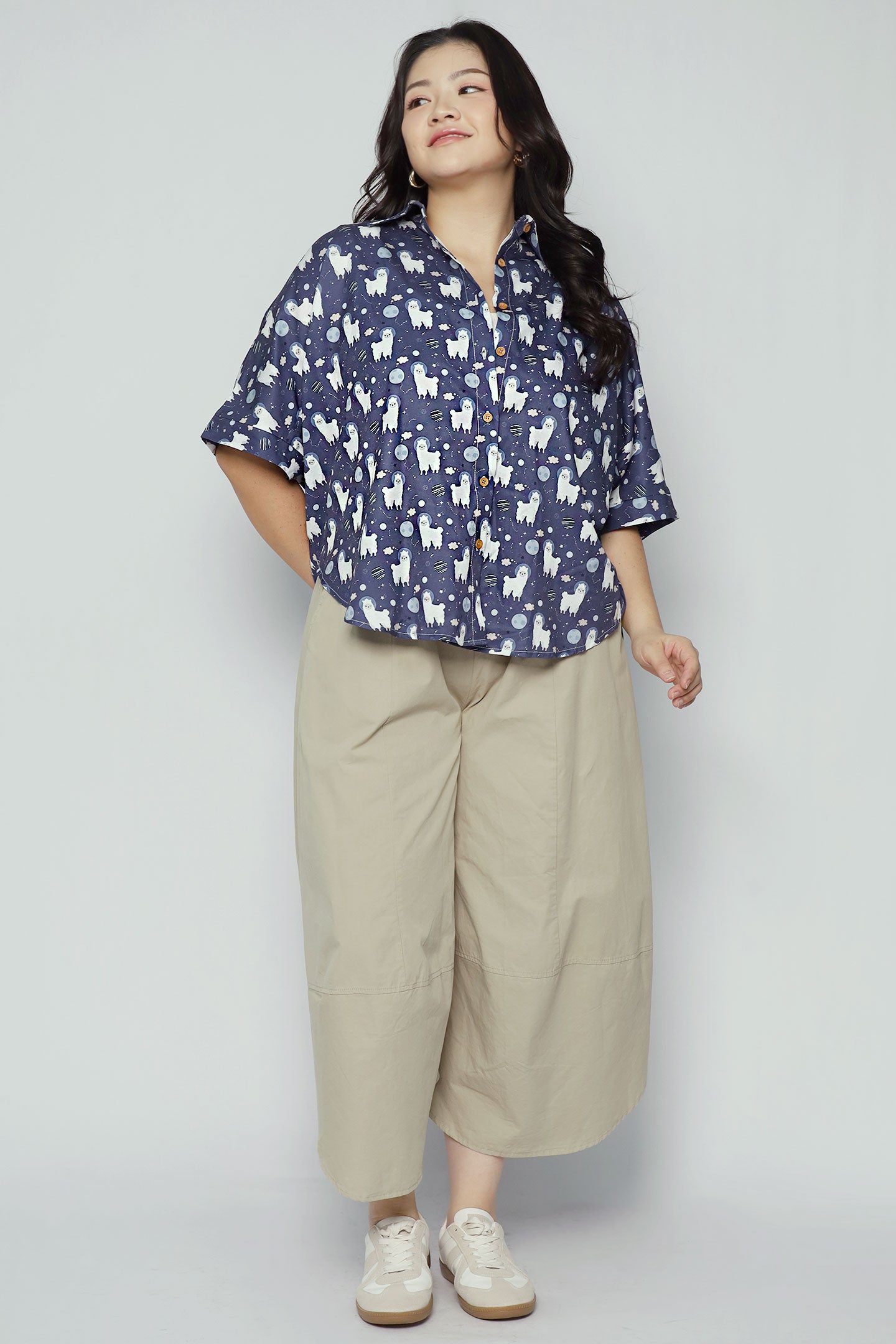 Hans Shirt in Blue Alpaca Land