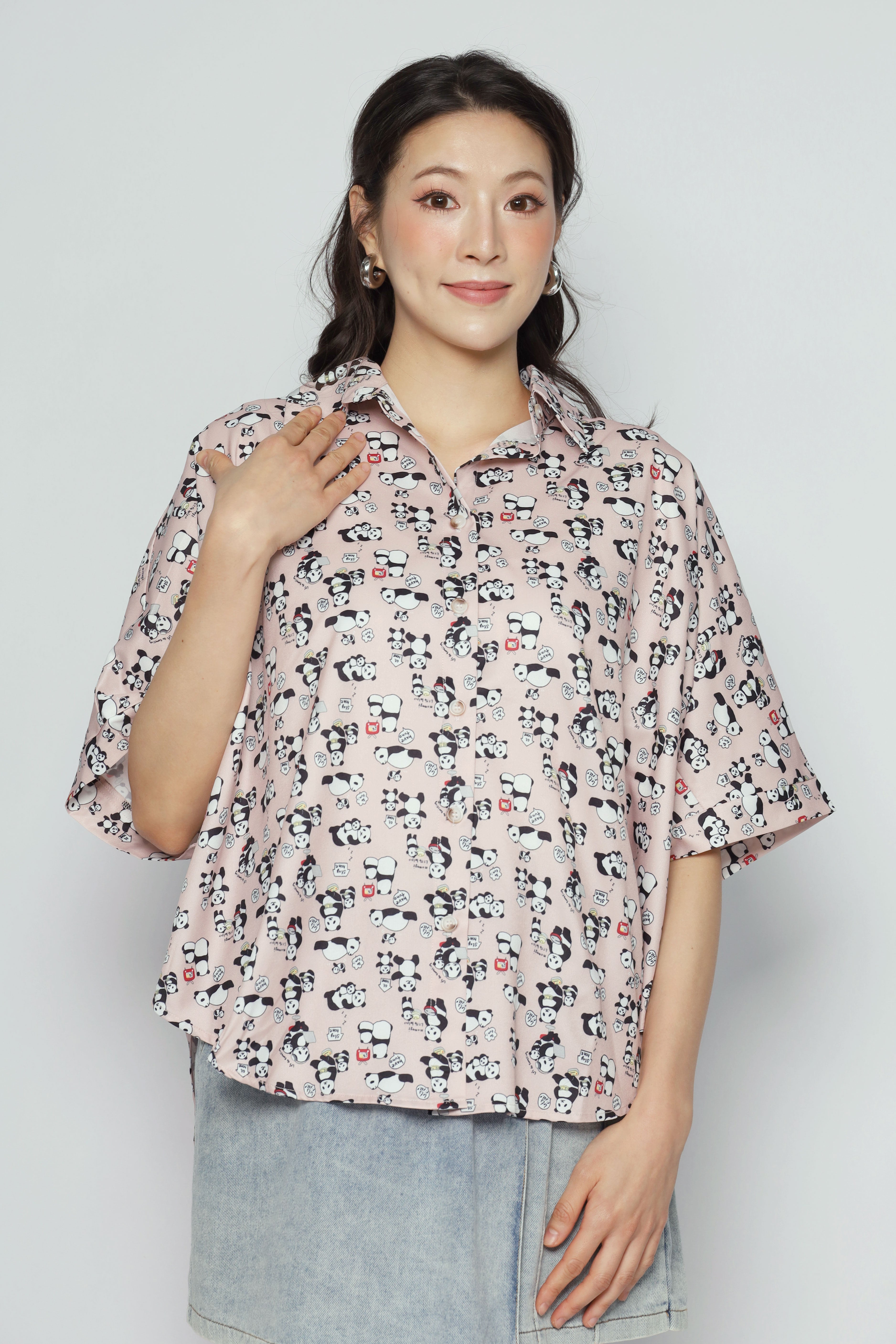 Hans Shirt in Pink Panda