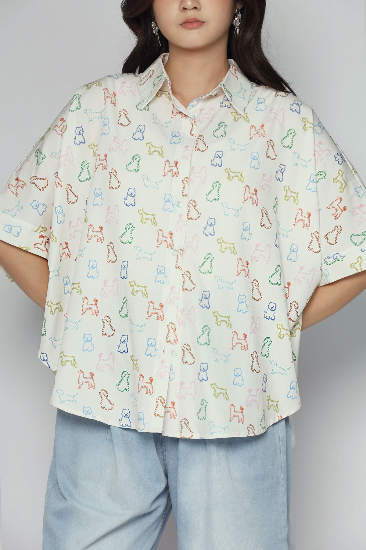Hans Shirt in Rainbow Puppies