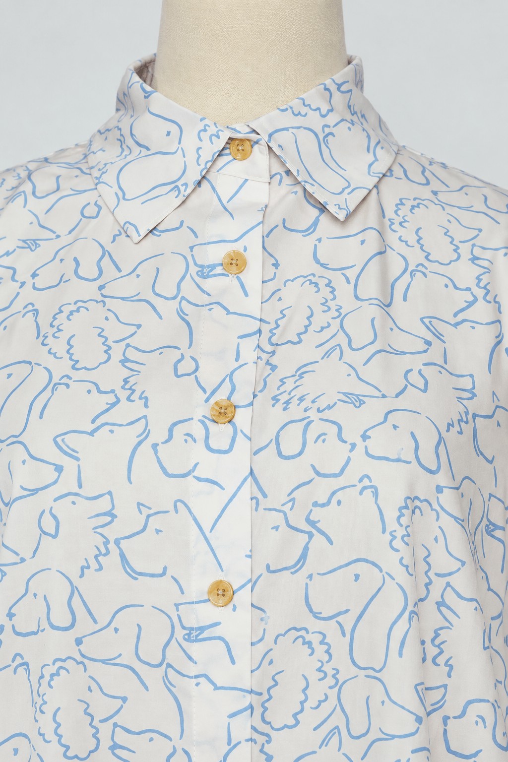 PO - Hans Shirt in Blue Dog Sketch
