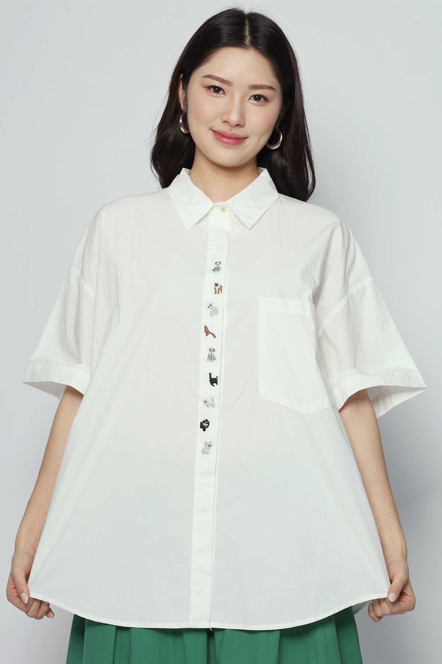 Backorders Happy Dog Days Embroidered Top