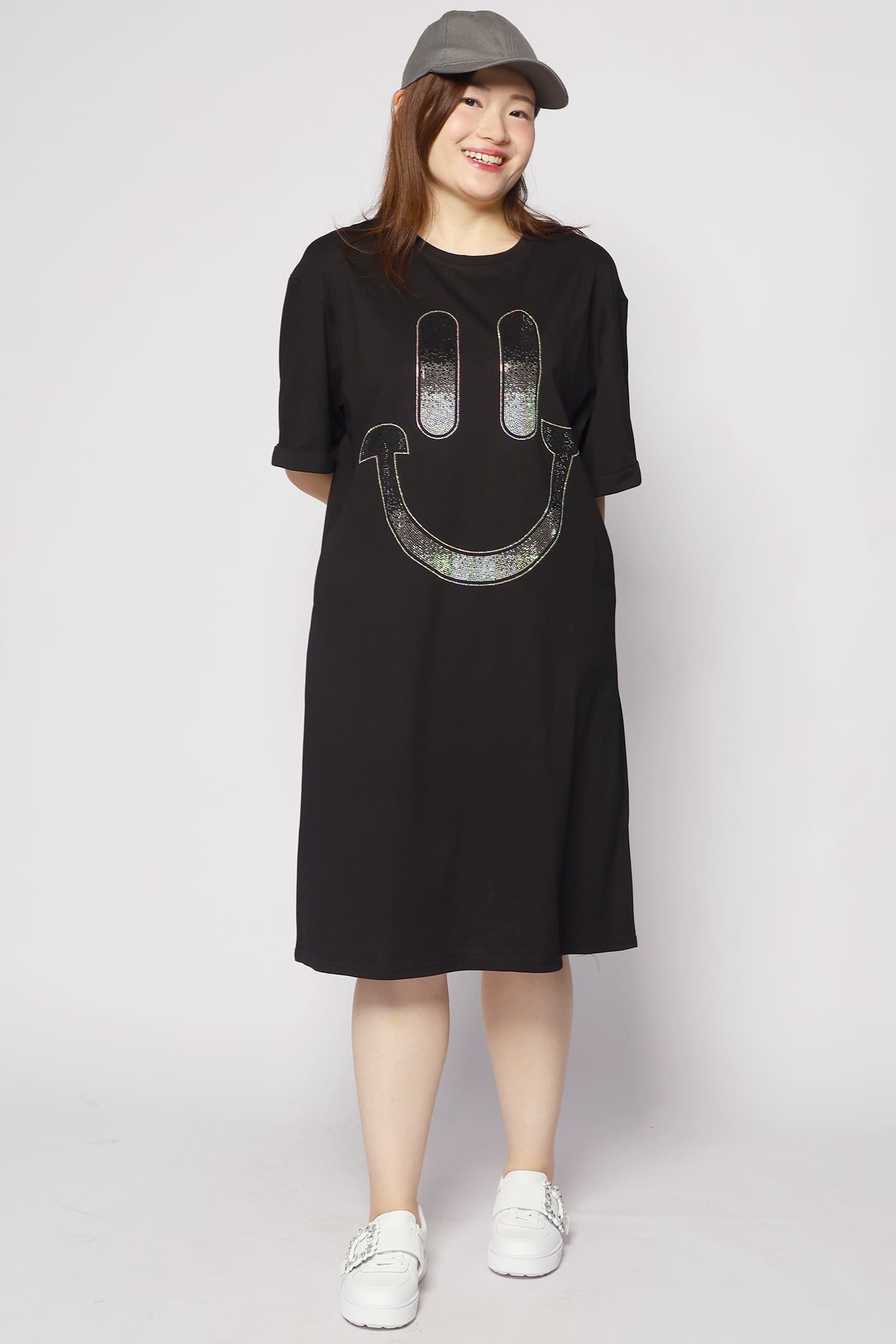 Happy Embellished Dress in Black
