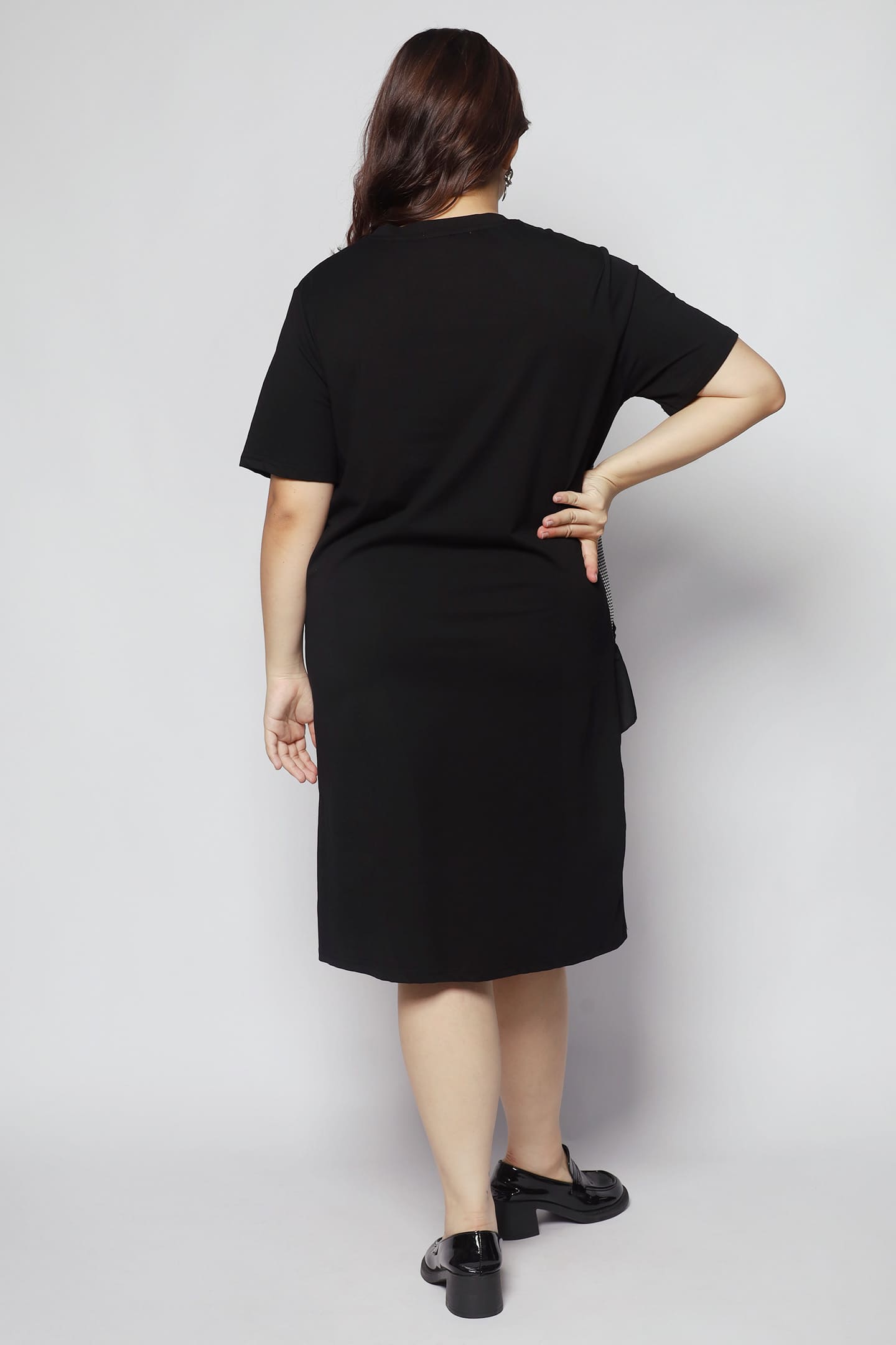 Harlan Frill Dress in Black