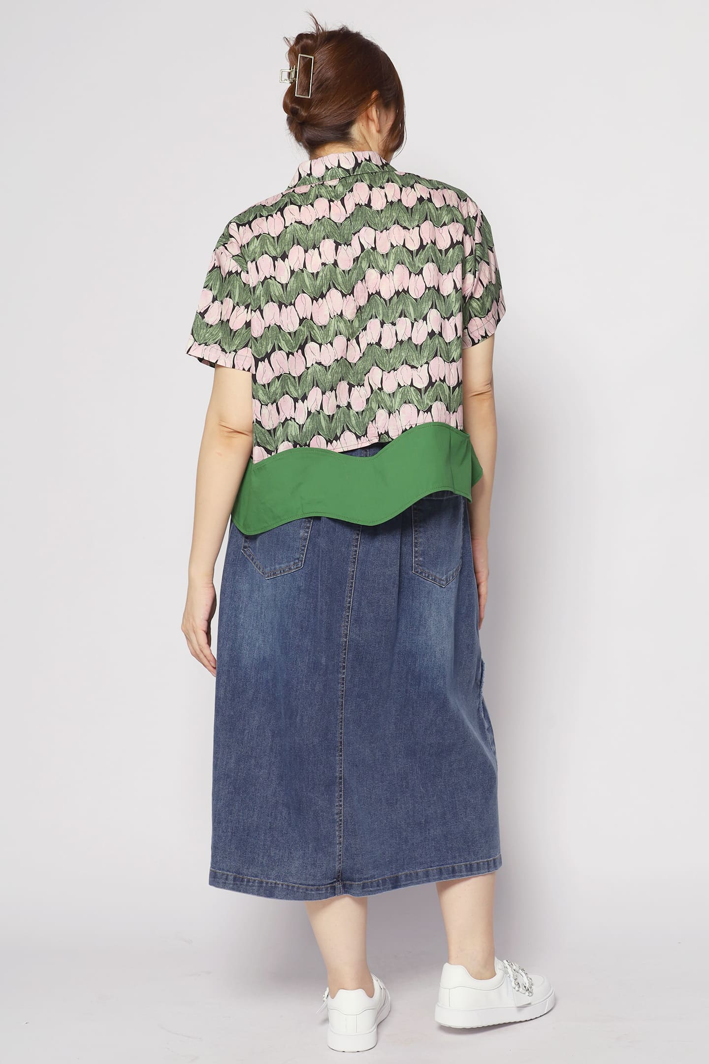 Harnie Top in Tulip Print