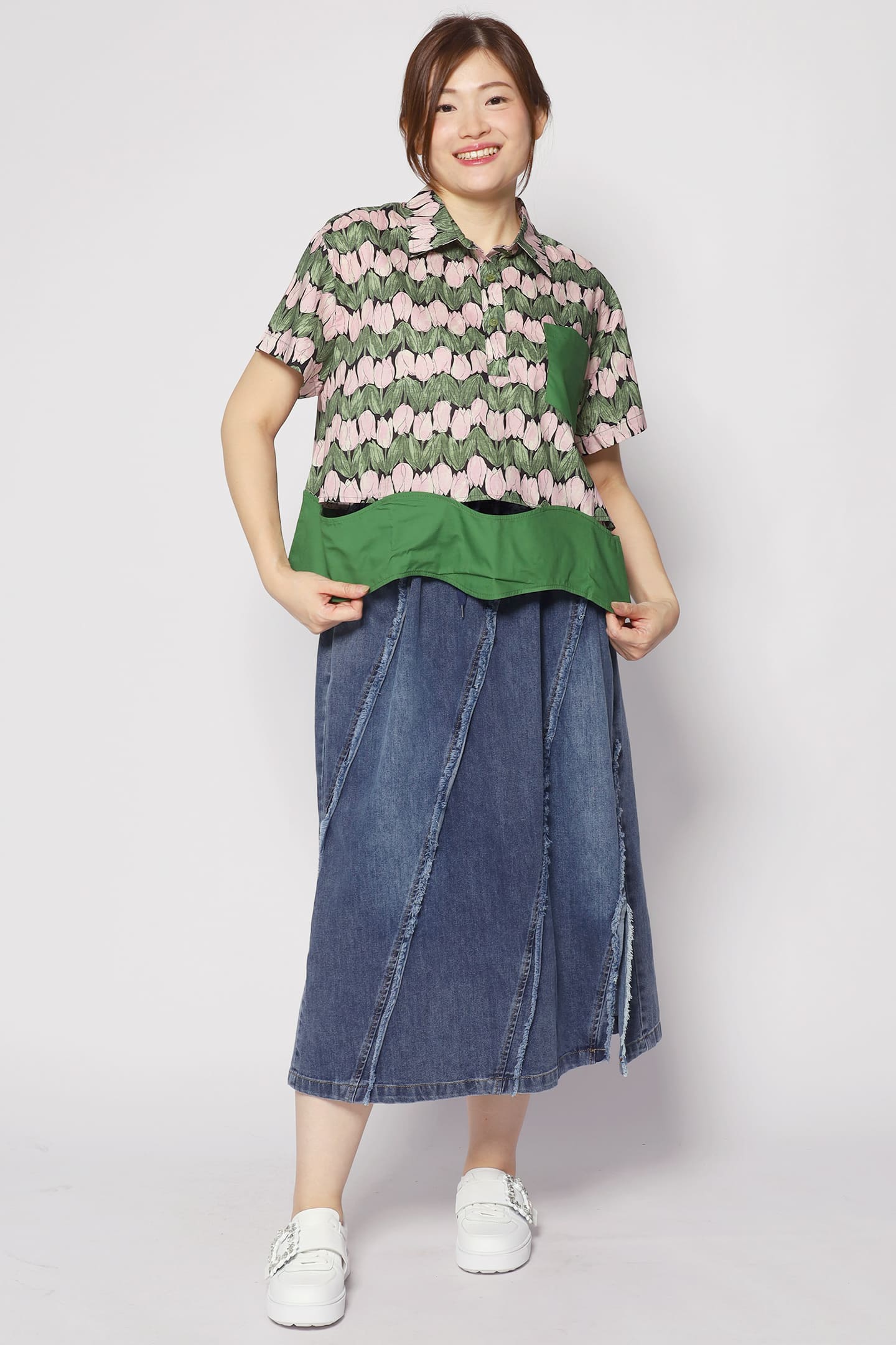 Harnie Top in Tulip Print