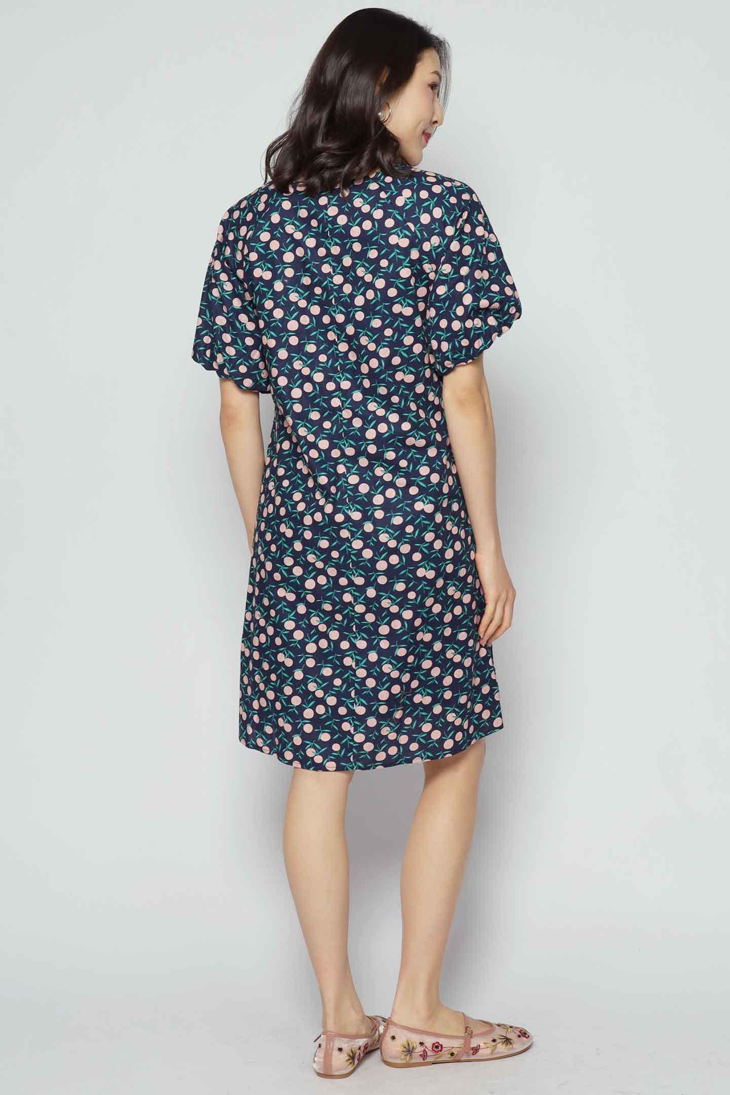 Haru Dress in Pink Cherry