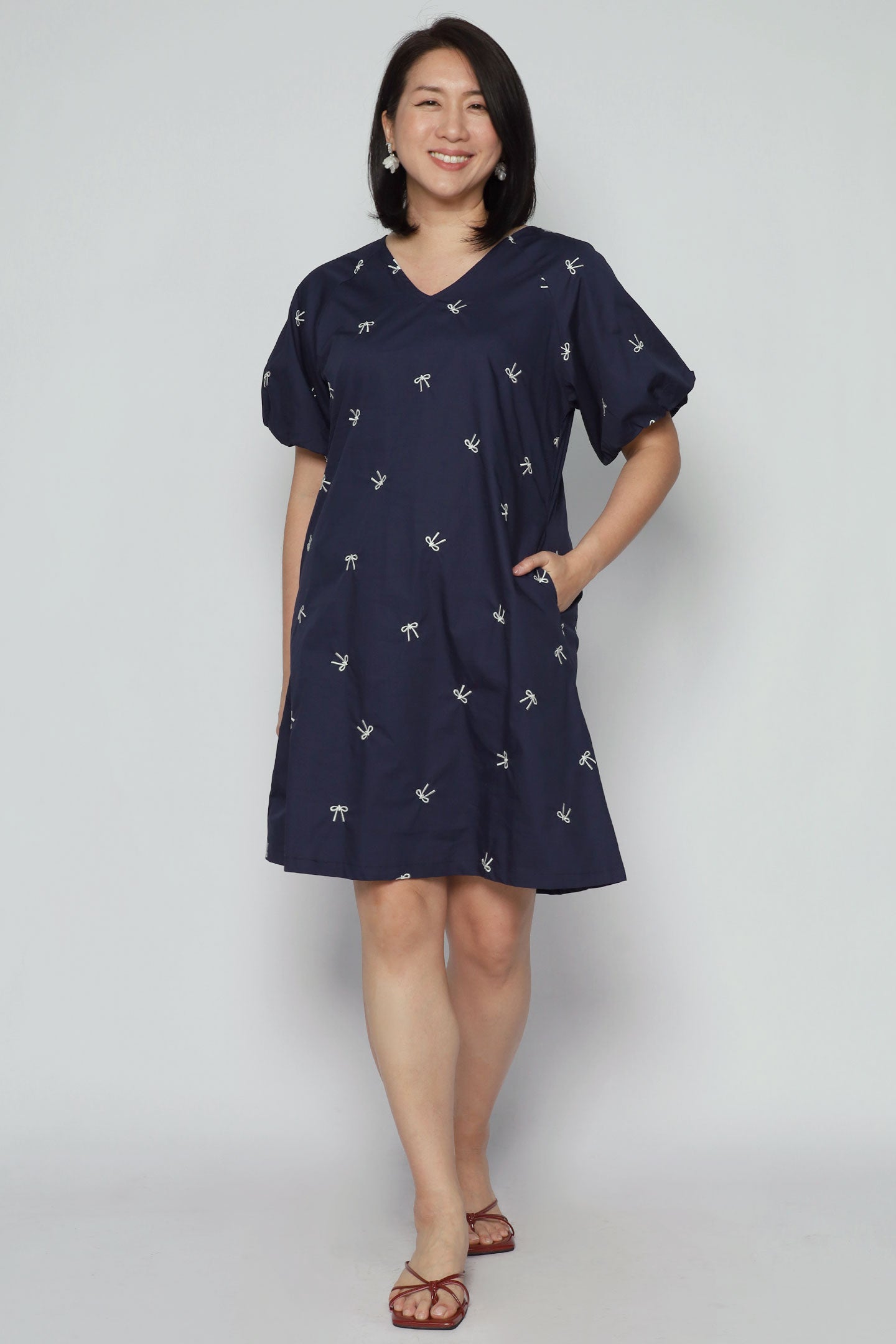 Haru Dress in Ribbon Bloom
