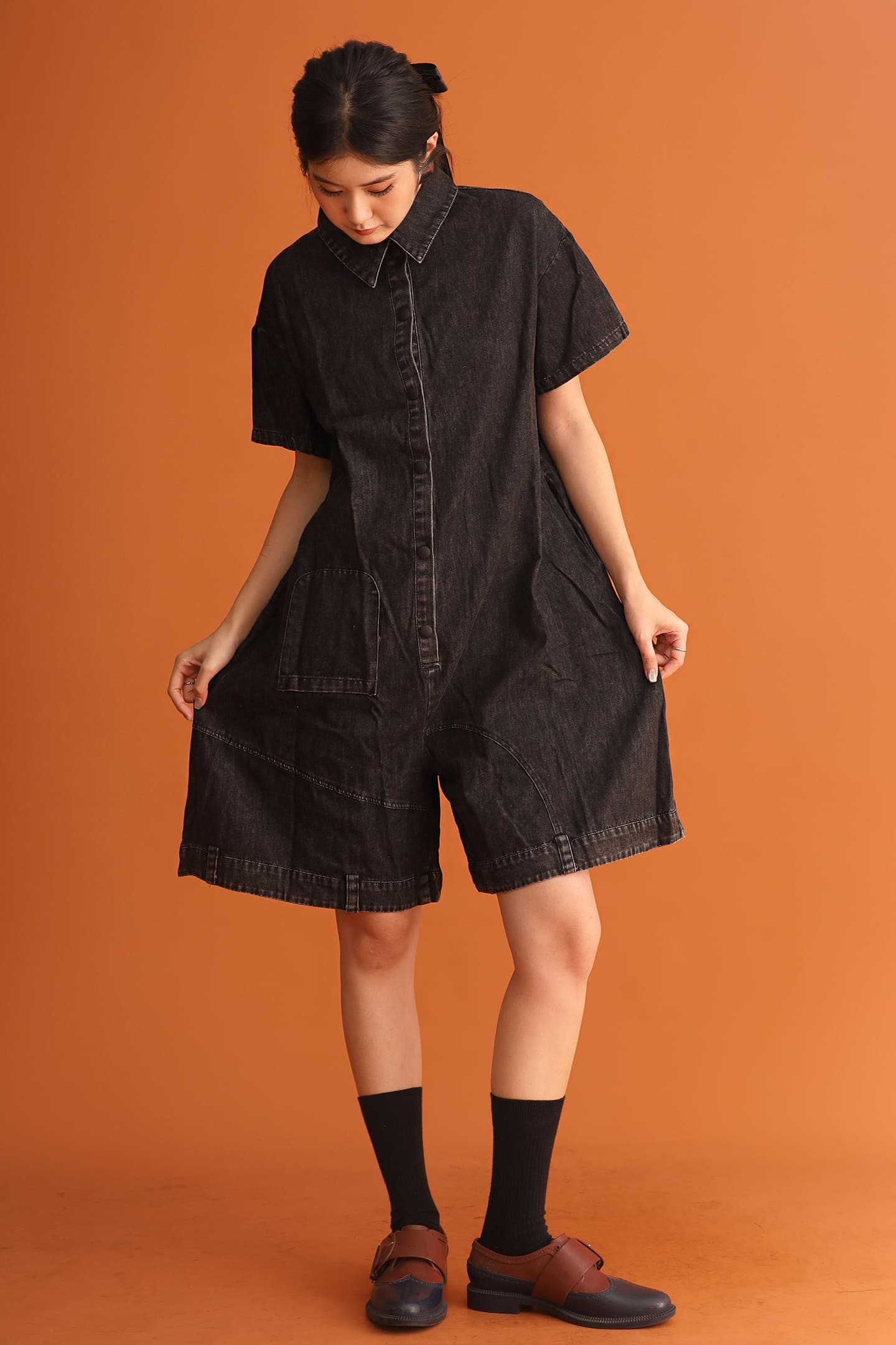 CHOSEN - The Highlight Denim Playsuit