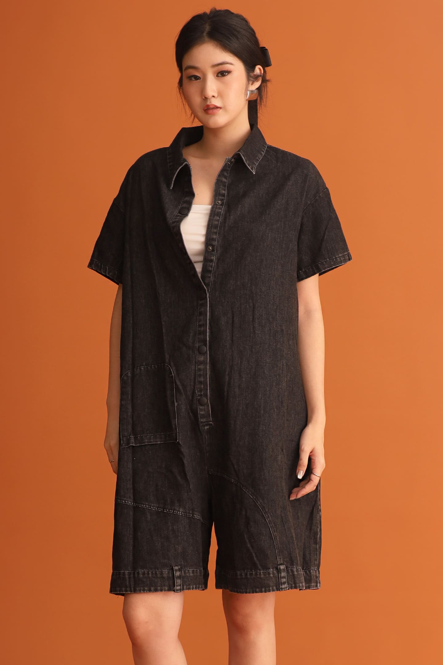 CHOSEN - The Highlight Denim Playsuit