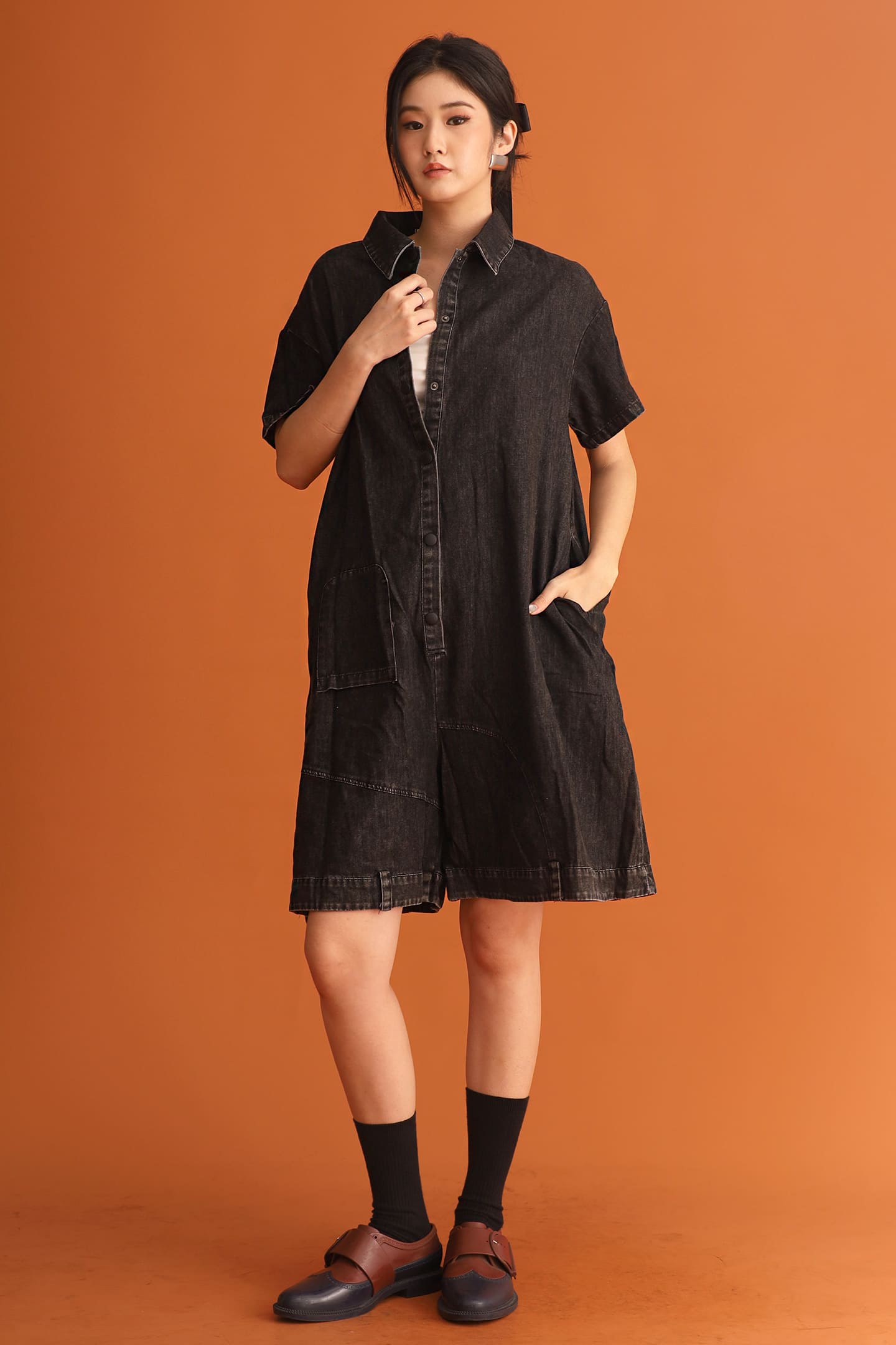 CHOSEN - The Highlight Denim Playsuit