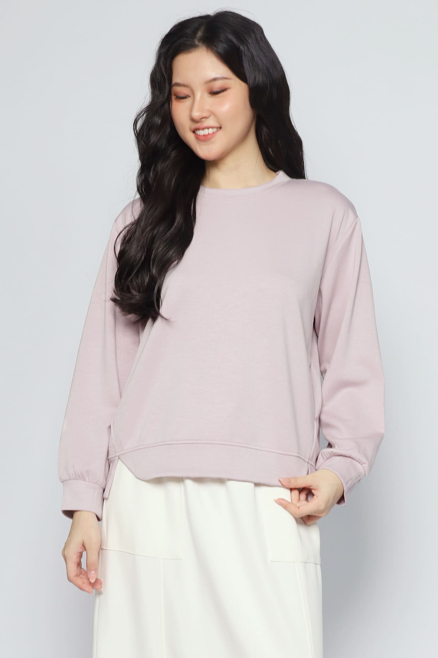 JOY - Holiday Mode Pullover in Pink