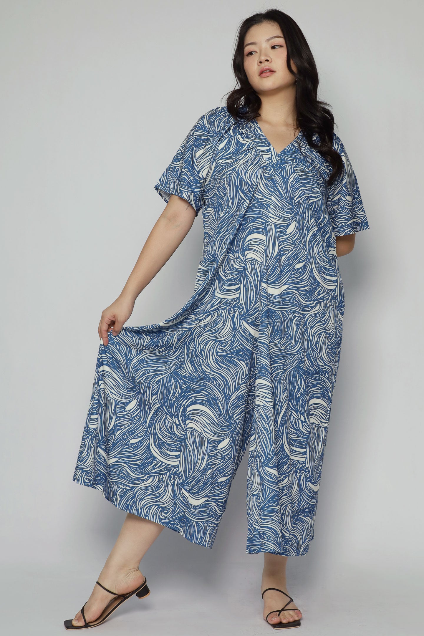 Houston Jumpsuit in Blue Current