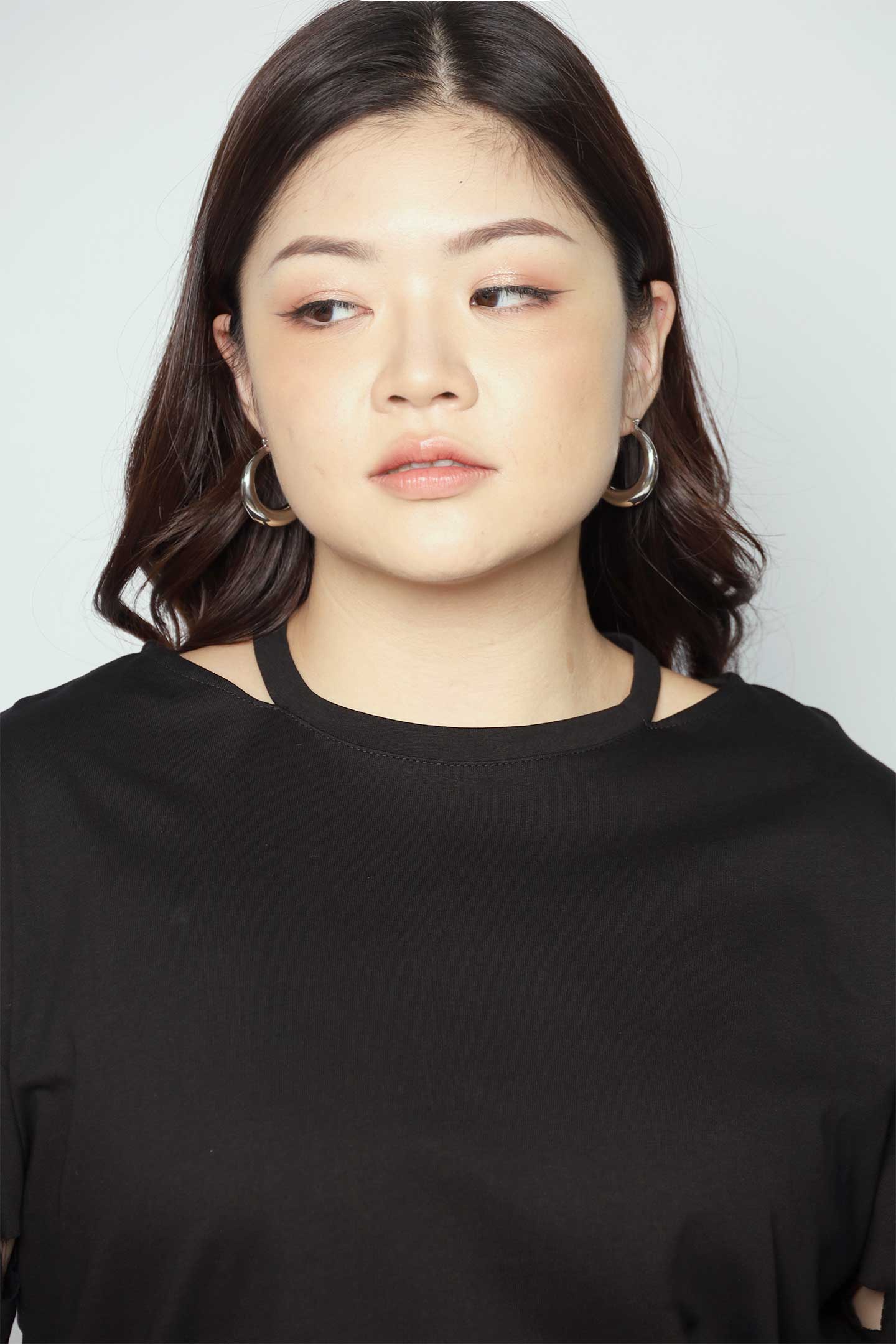 Hush Cutout Sleeves Top in Black