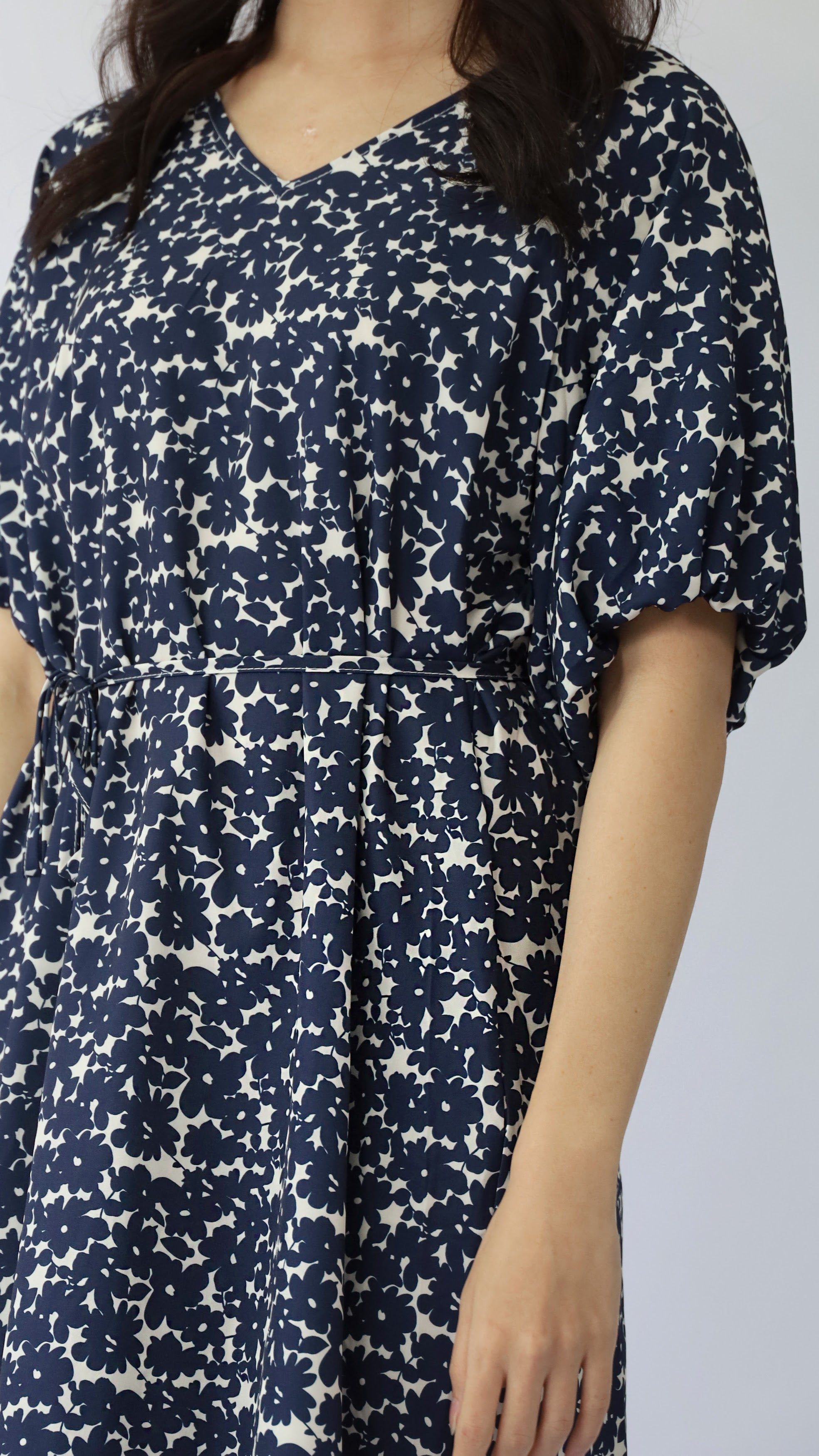 Haru Dress in Blue Floral