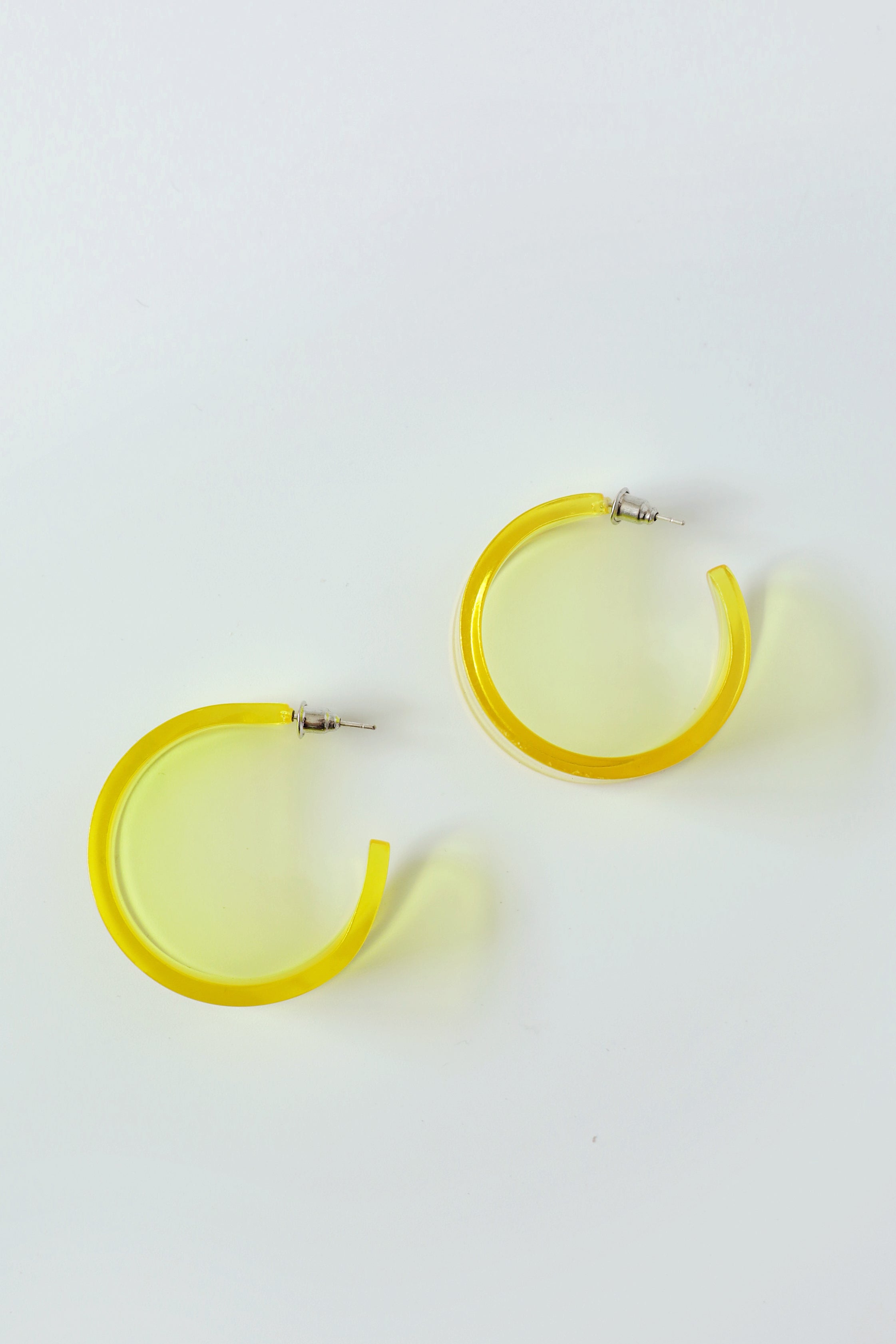 Yellow Neon Acrylic Earring