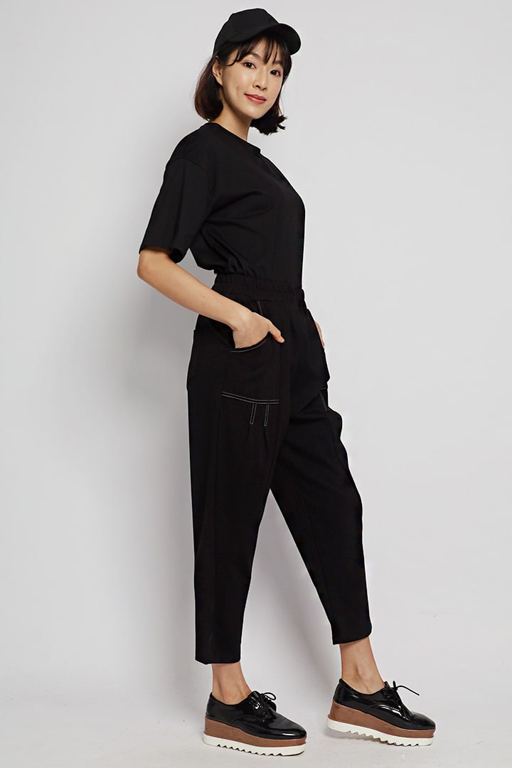 Owen Trimming Pants in Black