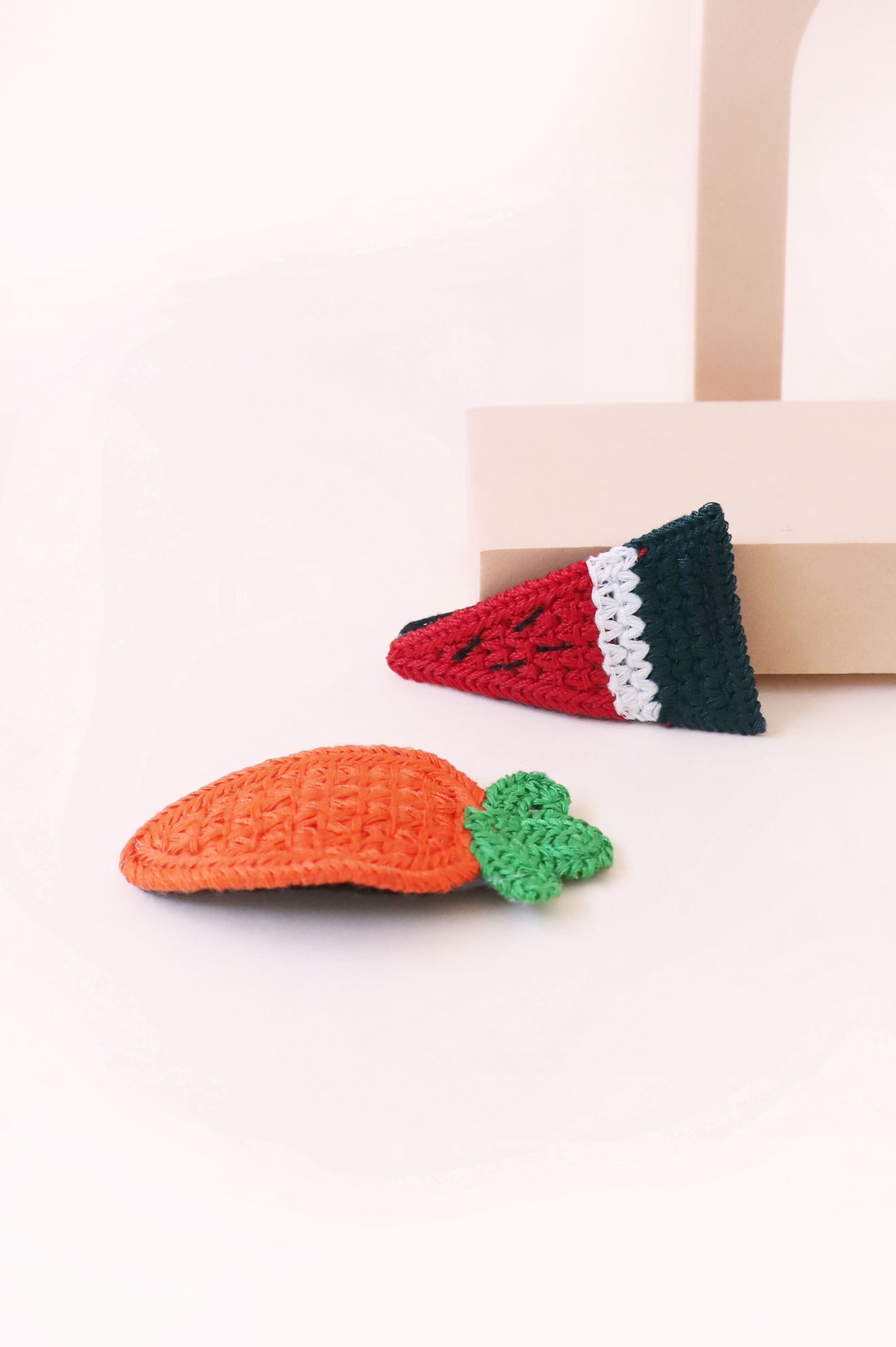 Watermelon Crochet Hair Clip