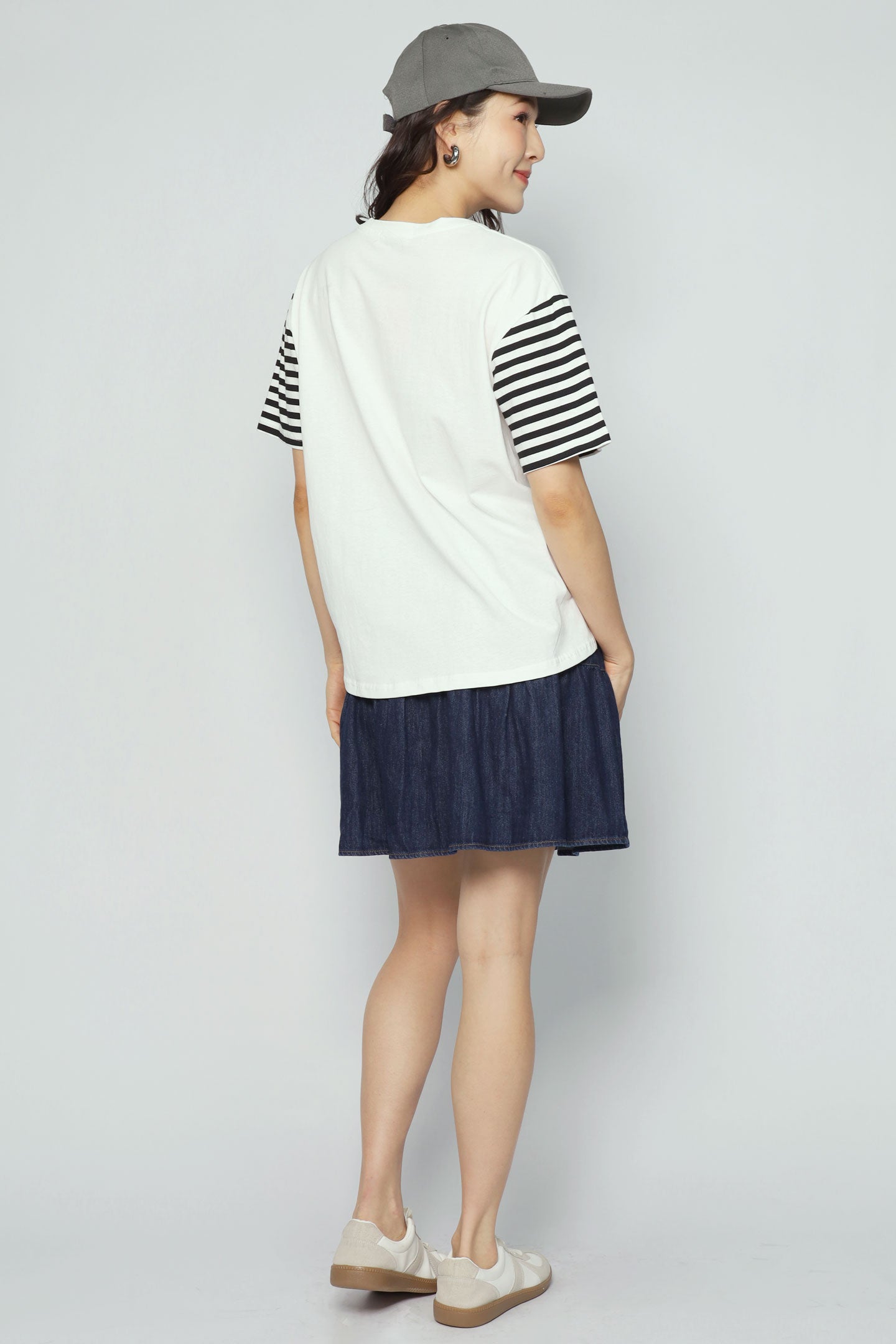 Irinia Polkadot Stripes Top